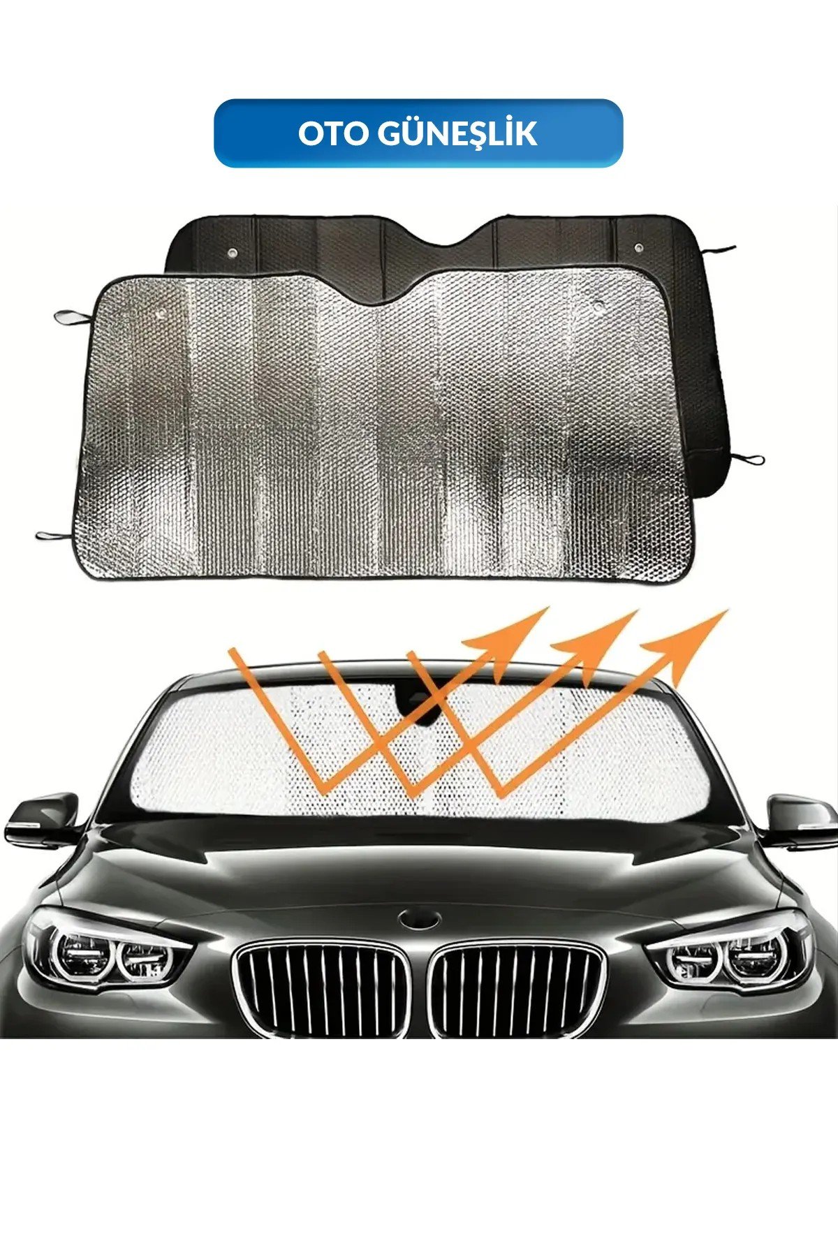 Katlanabilir Ön Cam Güneşlik Isı Önleyici Araç Perdesi Volkswagen Passat Peugeot 3008 Skoda Su