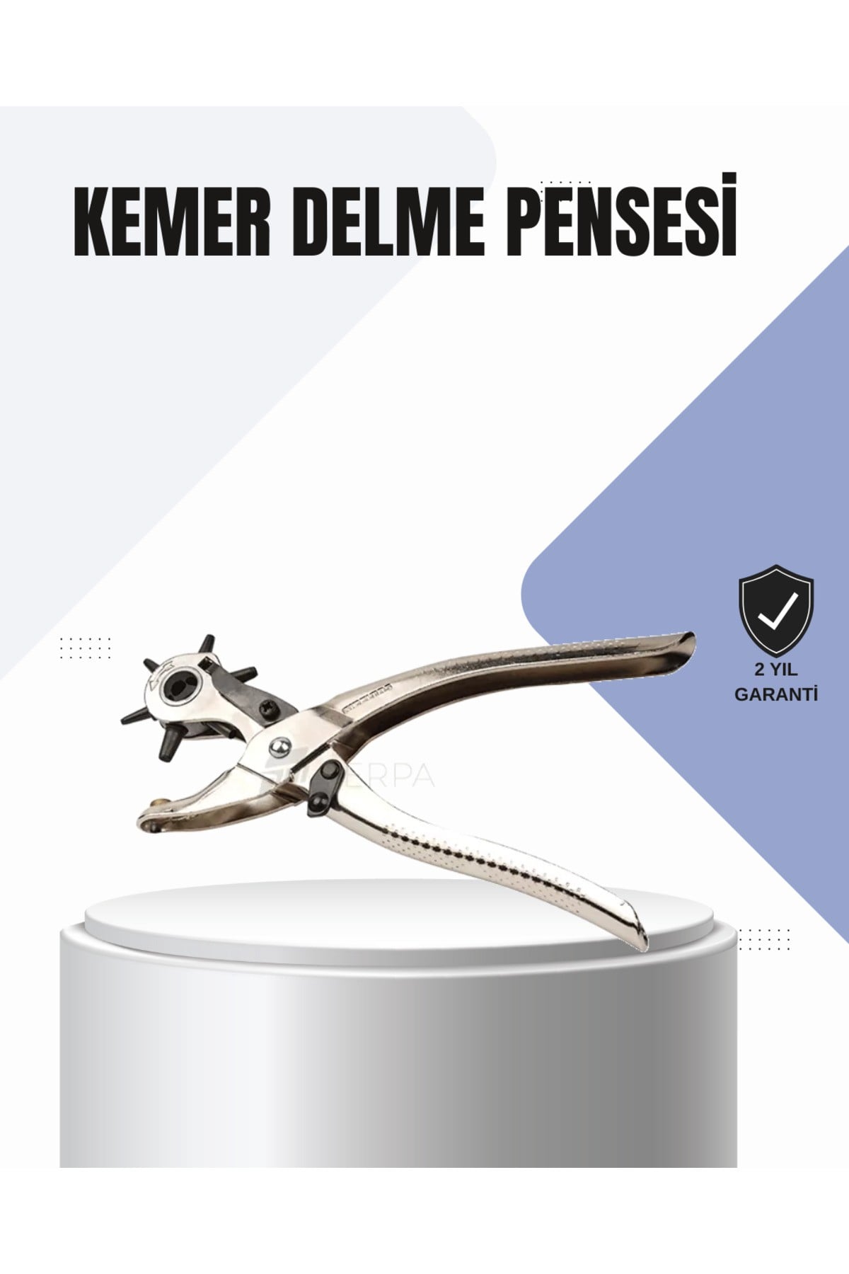 Kemer Delme Pensesi Çok Amaçlı 6 Farklı Delik Boyu Ayarlı Deri Delme Aleti