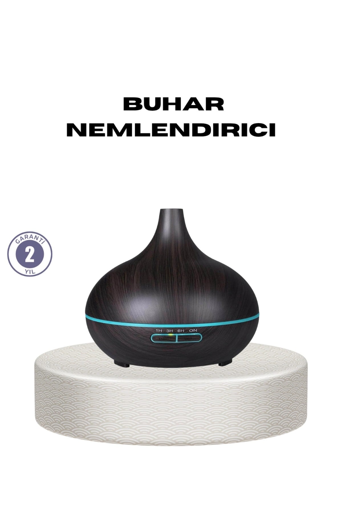 KESGİN MARKET ® 550 ml Ultrasonik Uçucu Yağ Difüzörü 7 Renk LED Işıklı ve Zaman Ayarlı