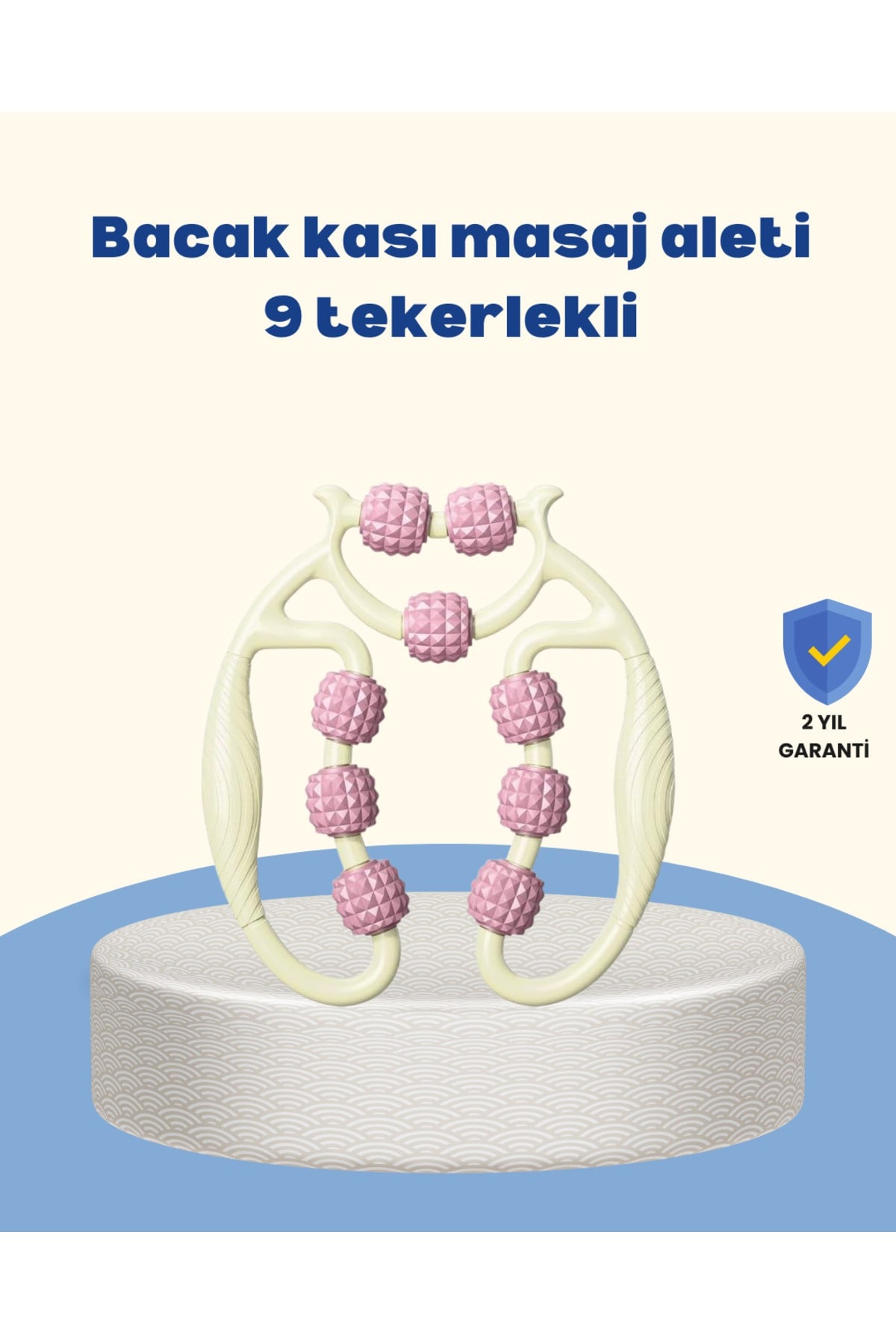 KESGİN MARKET ® Dayanıklı Plastik Kas Masaj Rulosu Selülit Karşıtı