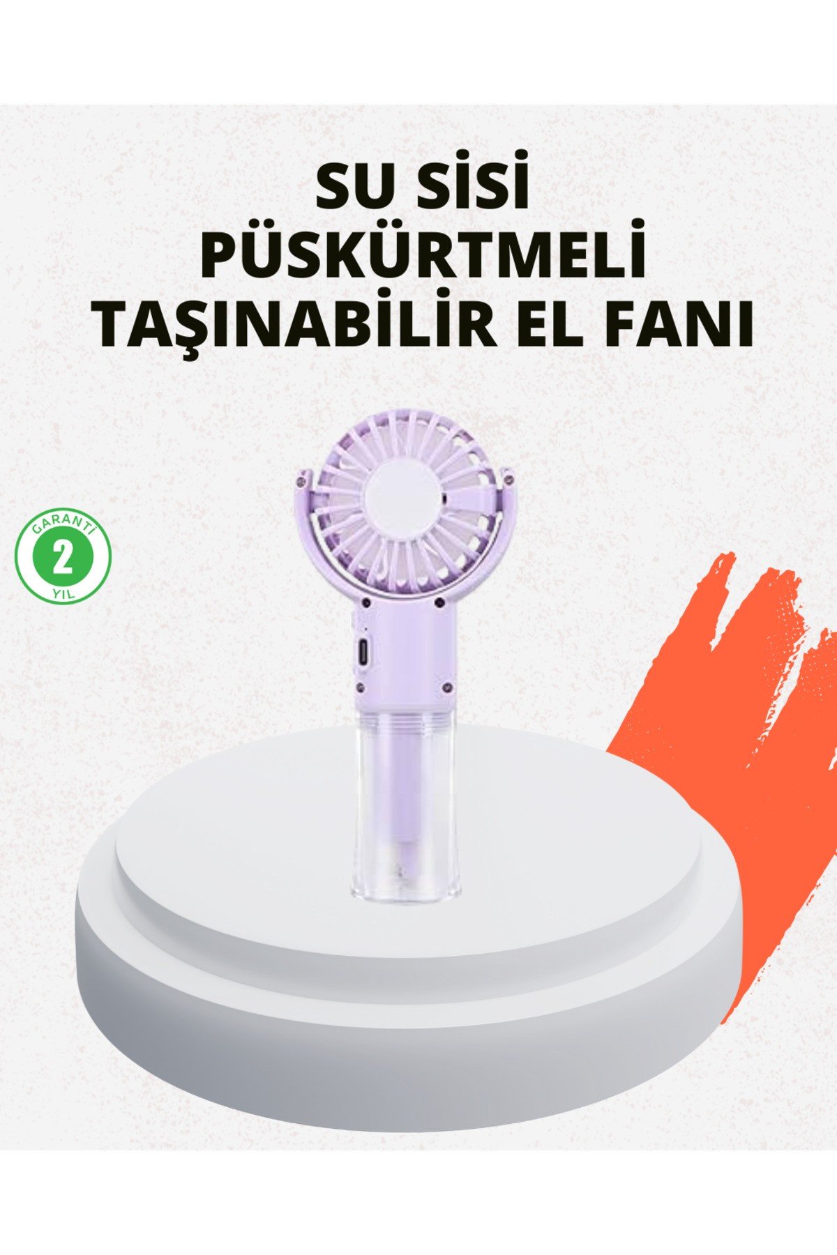 KESGİN MARKET ® Sessiz Çalışan Şarjlı Su Buharlı Portatif Vantilatör