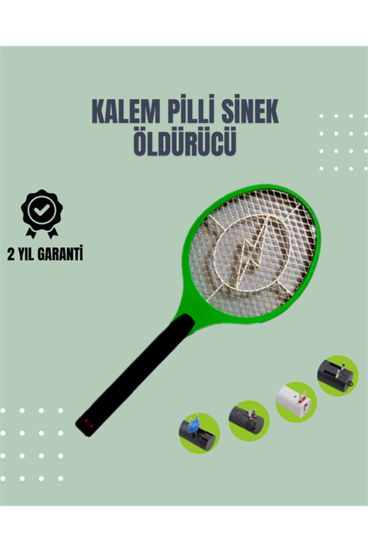 KESGİN MARKET ® Sessiz ve Etkili Böcek Öldürücü – Üç Katmanlı Koruyucu Izgaralı Elektronik Sineklik