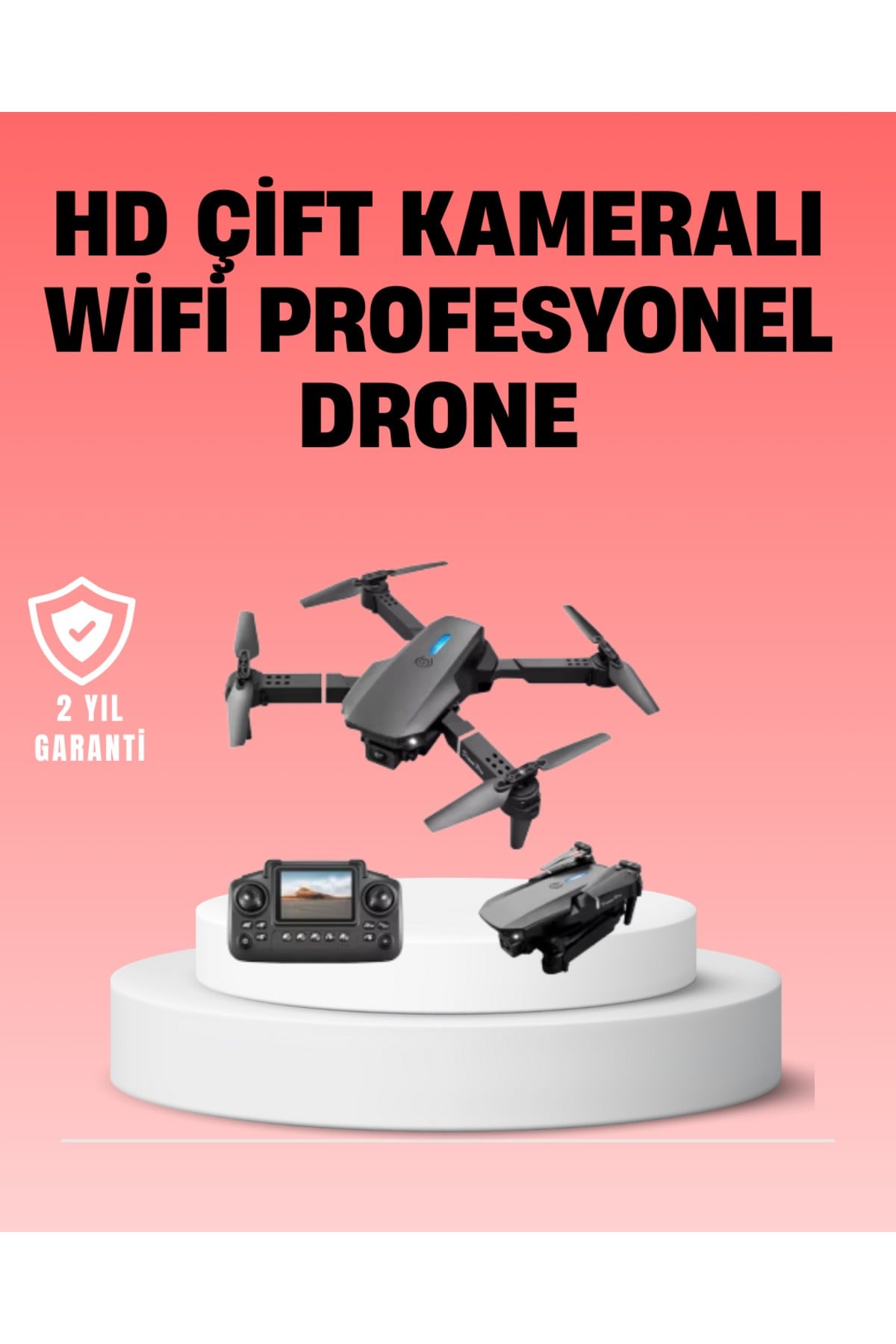 KESGİN MARKET ® Wifi FPV Canlı Görüntü Aktarımlı Katlanabilir Drone