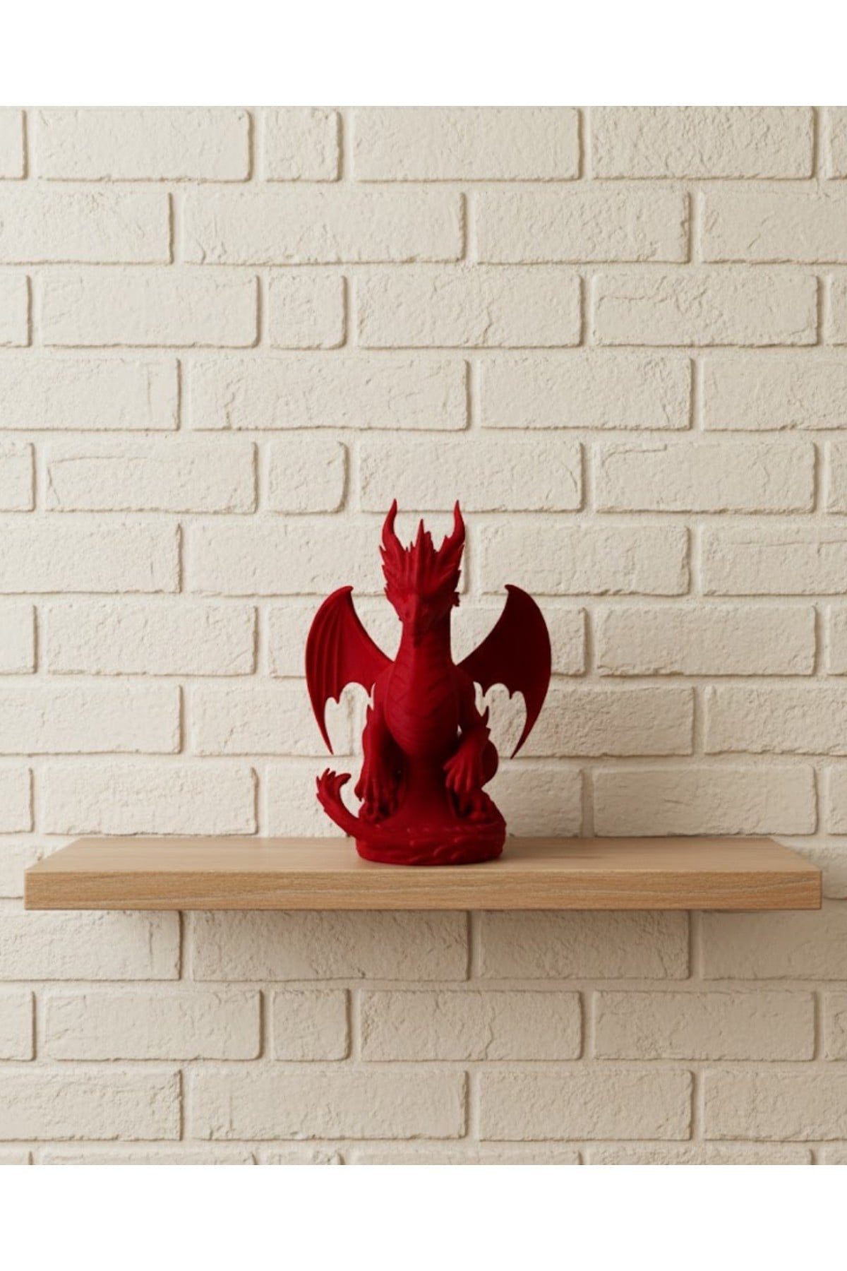Kırmızı Ejderha Biblo 12 cm Dekoratif Fantastik Obje Hediyelik Süs Eşyası