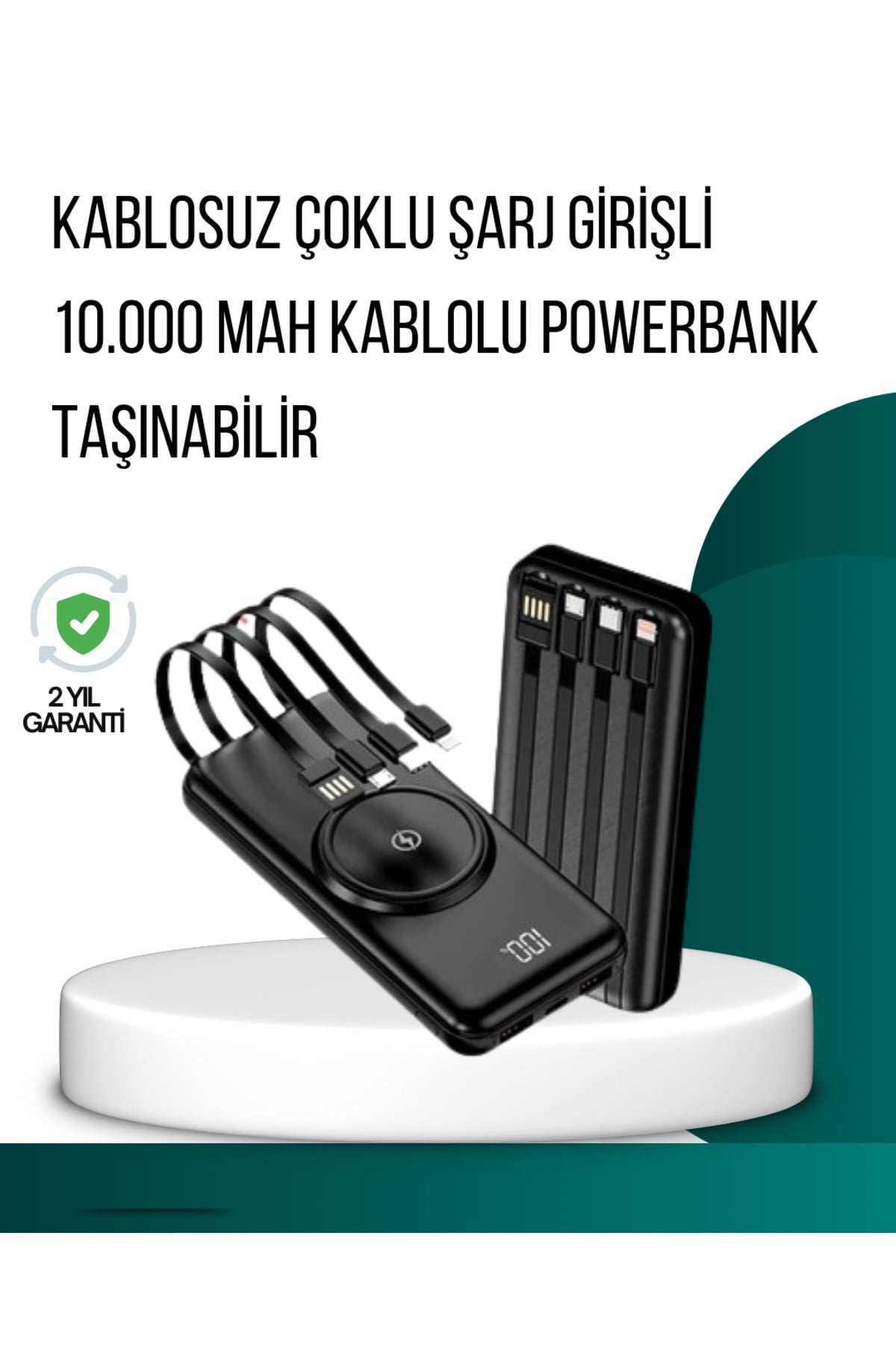 Kompakt Tasarım, Güçlü – 10000mAh Kablosuz Powerbank