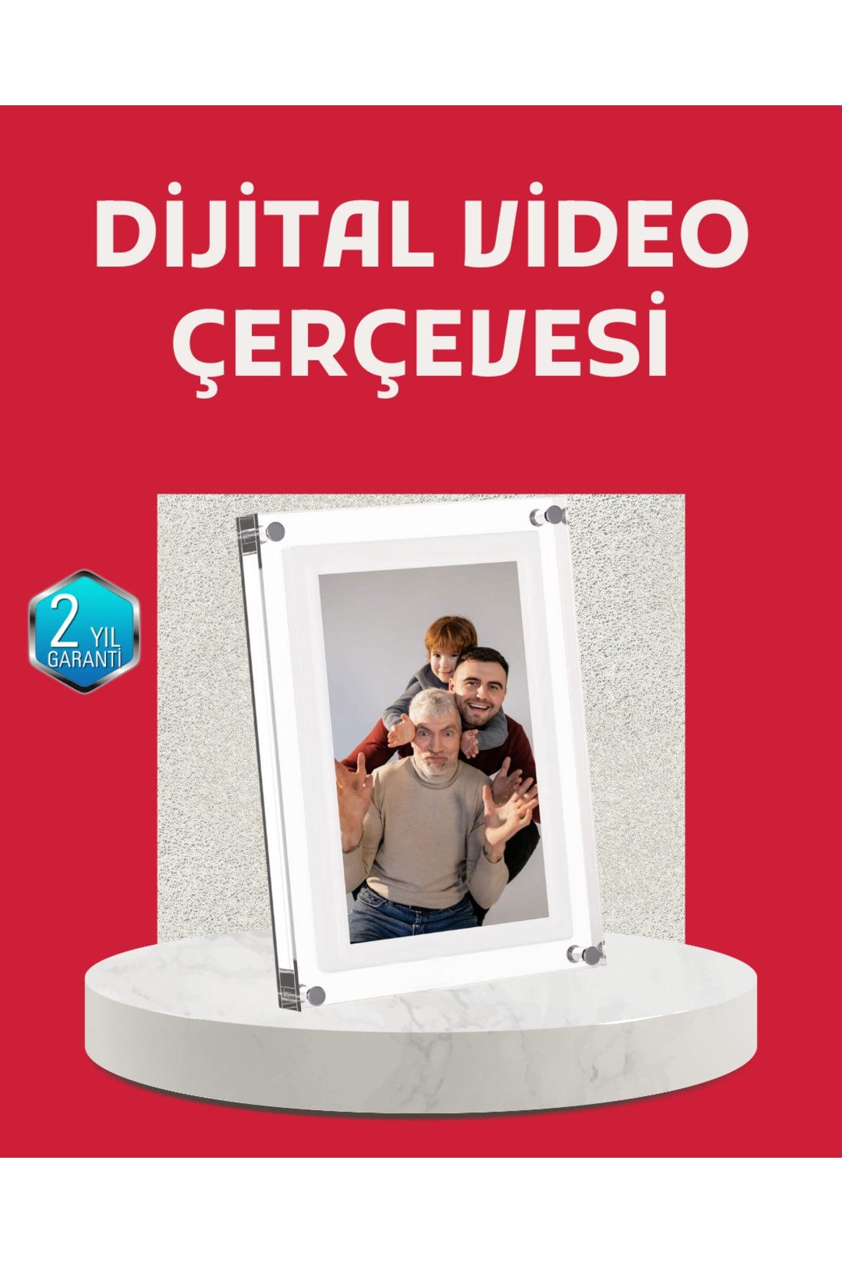 Kompakt Tasarımlı 7 İnç Dijital Fotoğraf Çerçevesi – Modern ve Şık Görünüm
