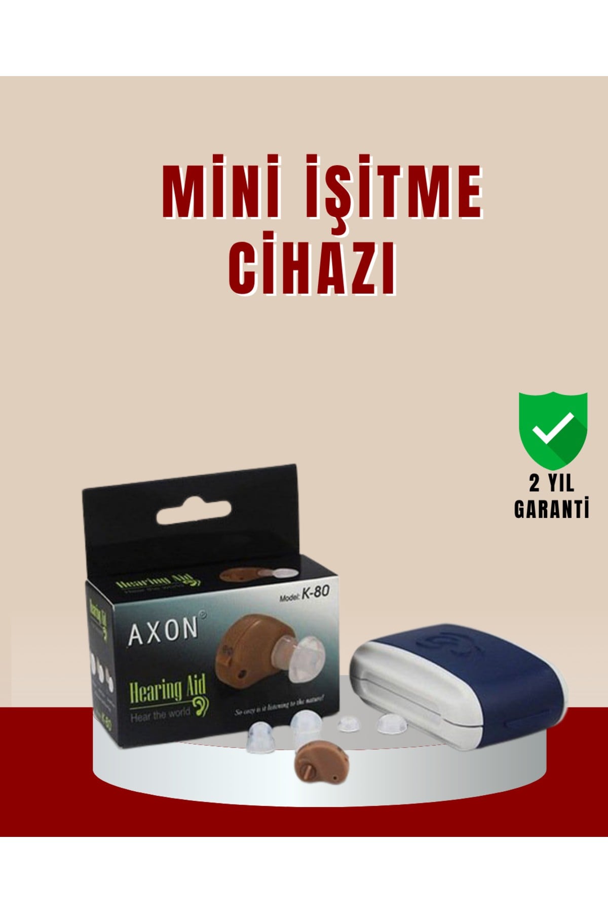 Kulak İçi Ergonomik İşitme Destek Cihazı