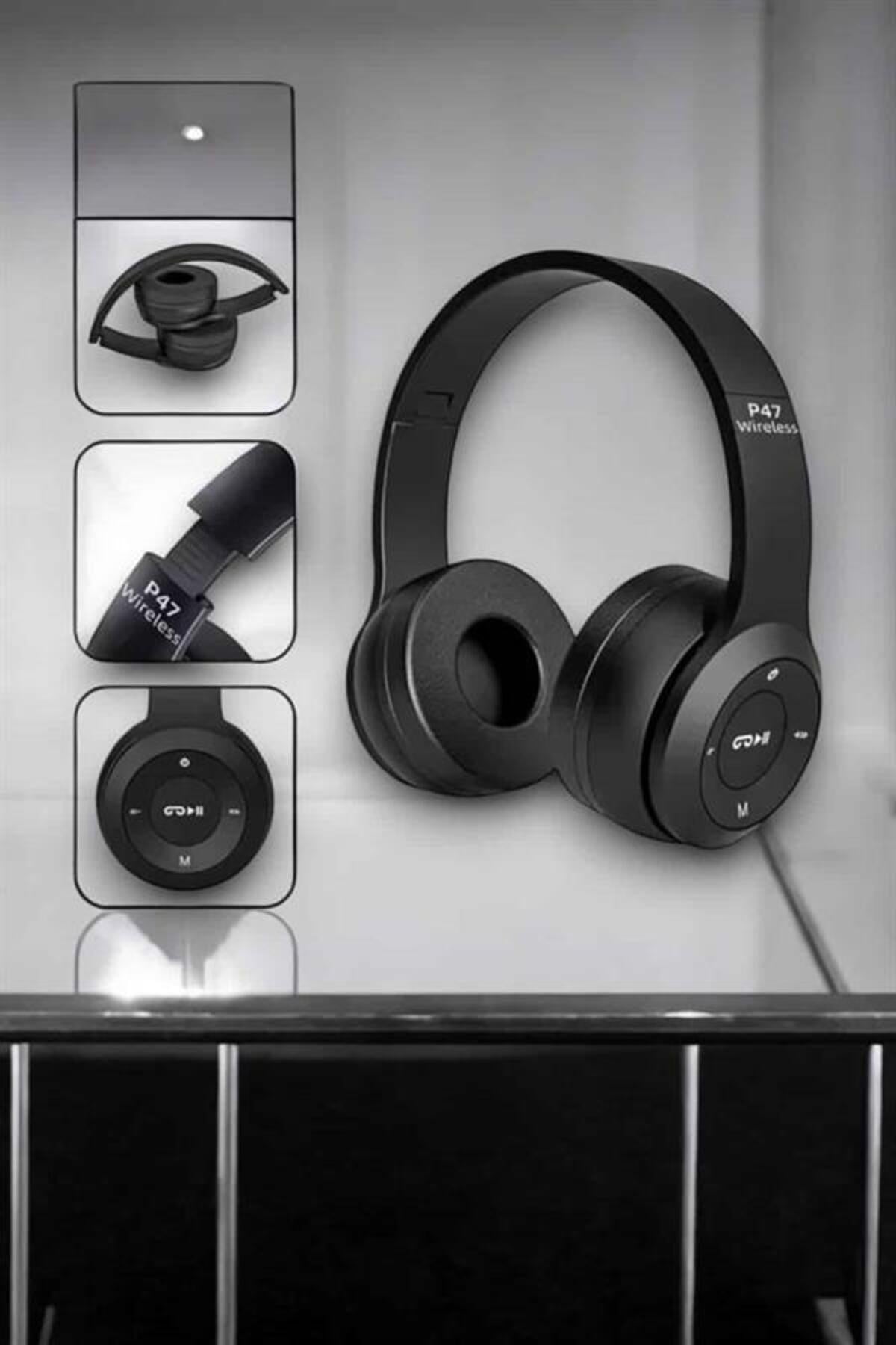 Kulak Üstü TF Kart ve AUX Destekli Ergonomik Bluetooth Kulaklık