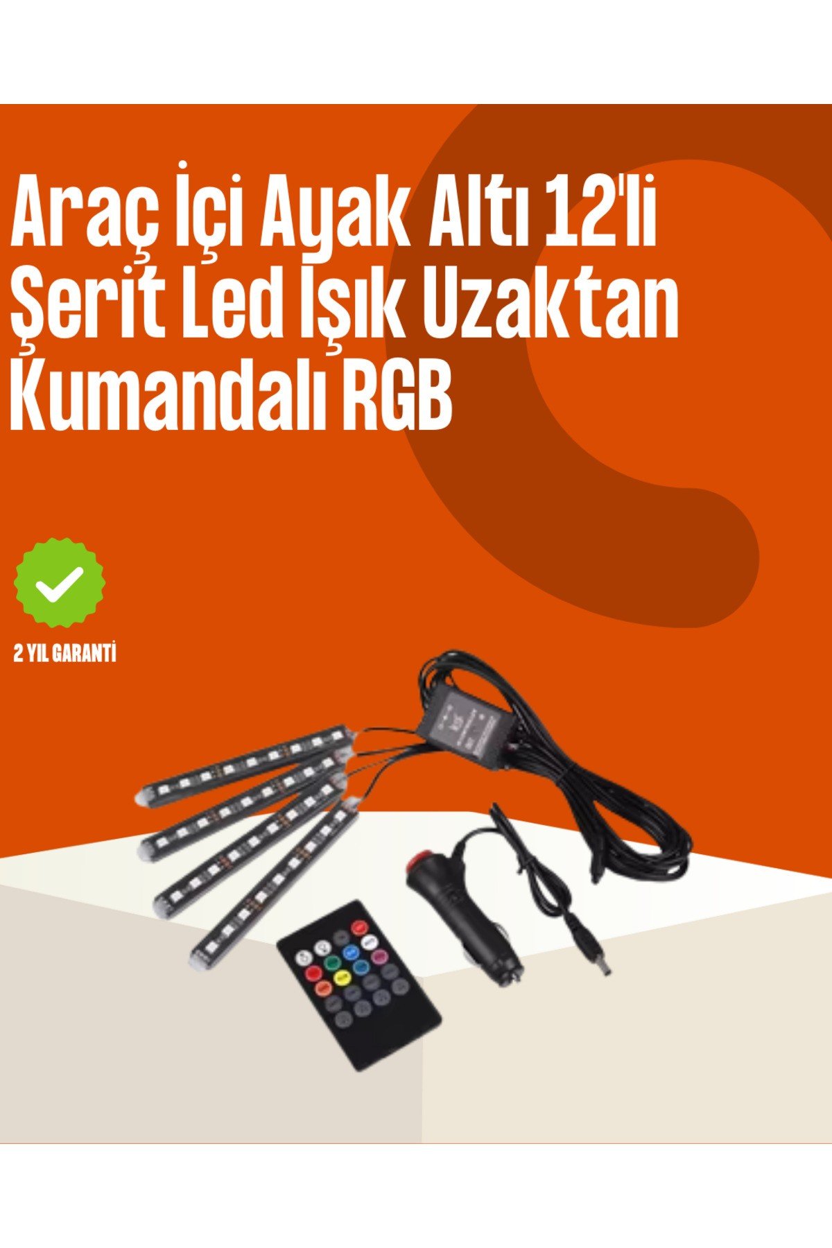 Kumandalı Araç LED Şerit Işıklar