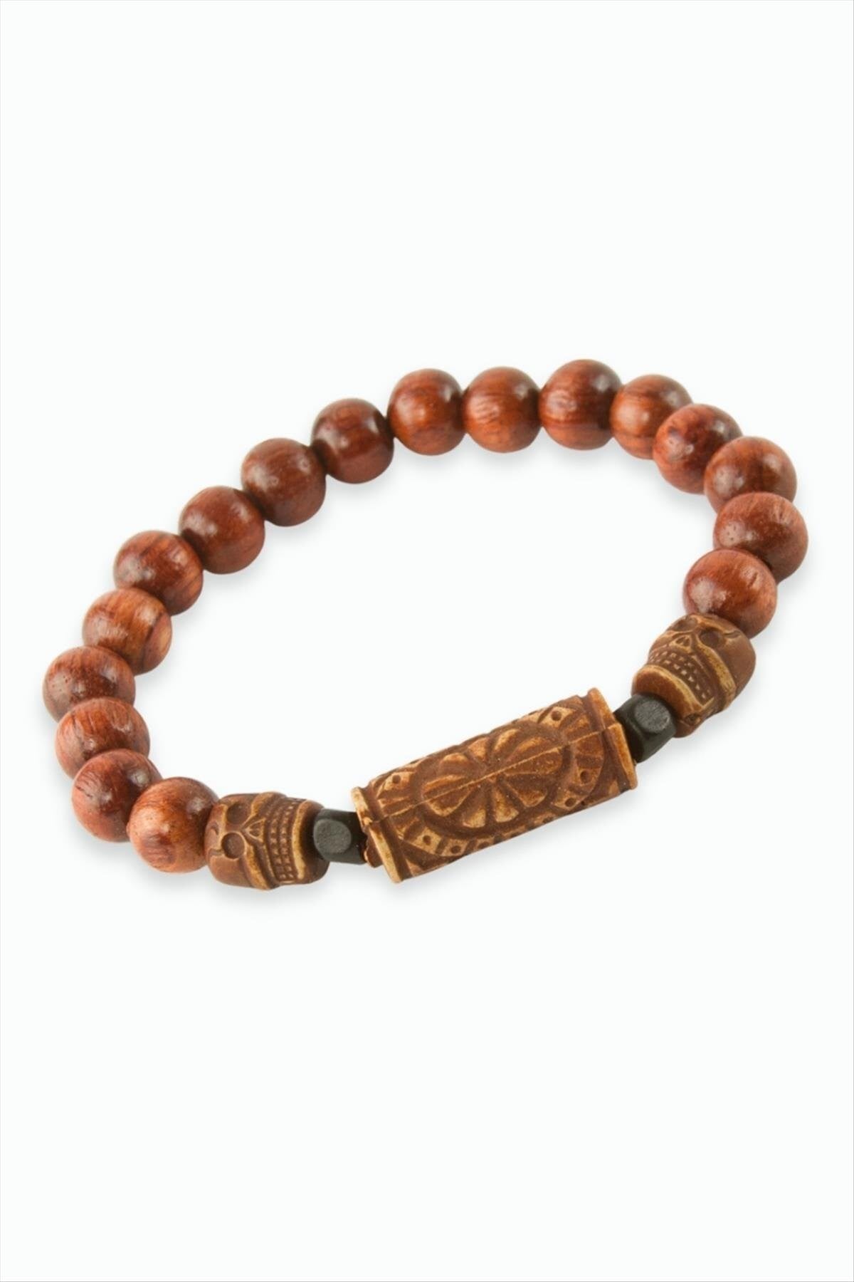Kuru Kafa Bambu Ahşap Bileklik 8 mm