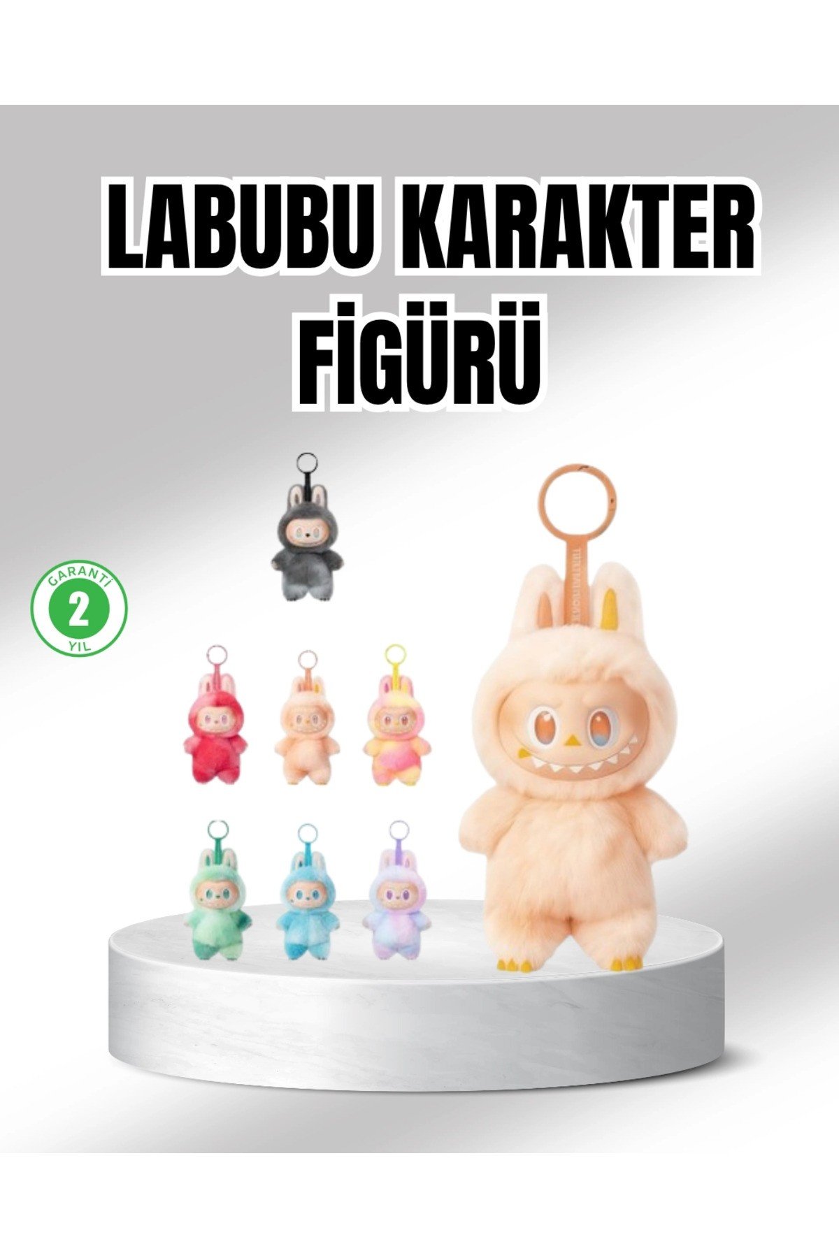 Labubu Peluş Oyuncak – Koleksiyonluk Yumuşak Dekoratif Figür 20 cm
