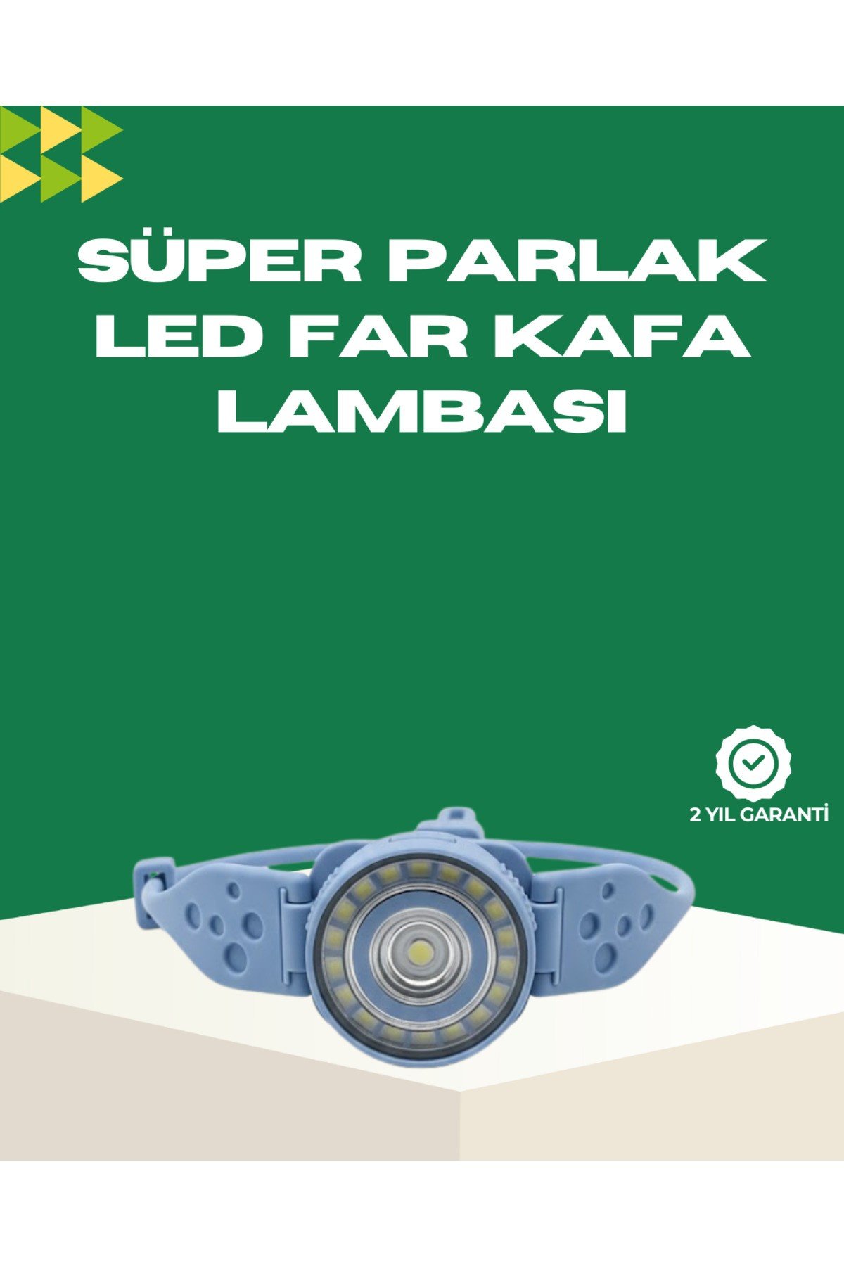 LED Kafa Lambası Kamp Yürüyüş ve Gece Kullanımı İçin
