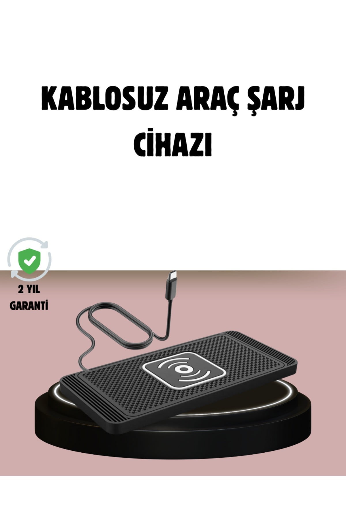 Manyetik Kablosuz Araç Şarj Cihazı – Hızlı Şarj, Kaymaz Taban, Güvenli Kullanım