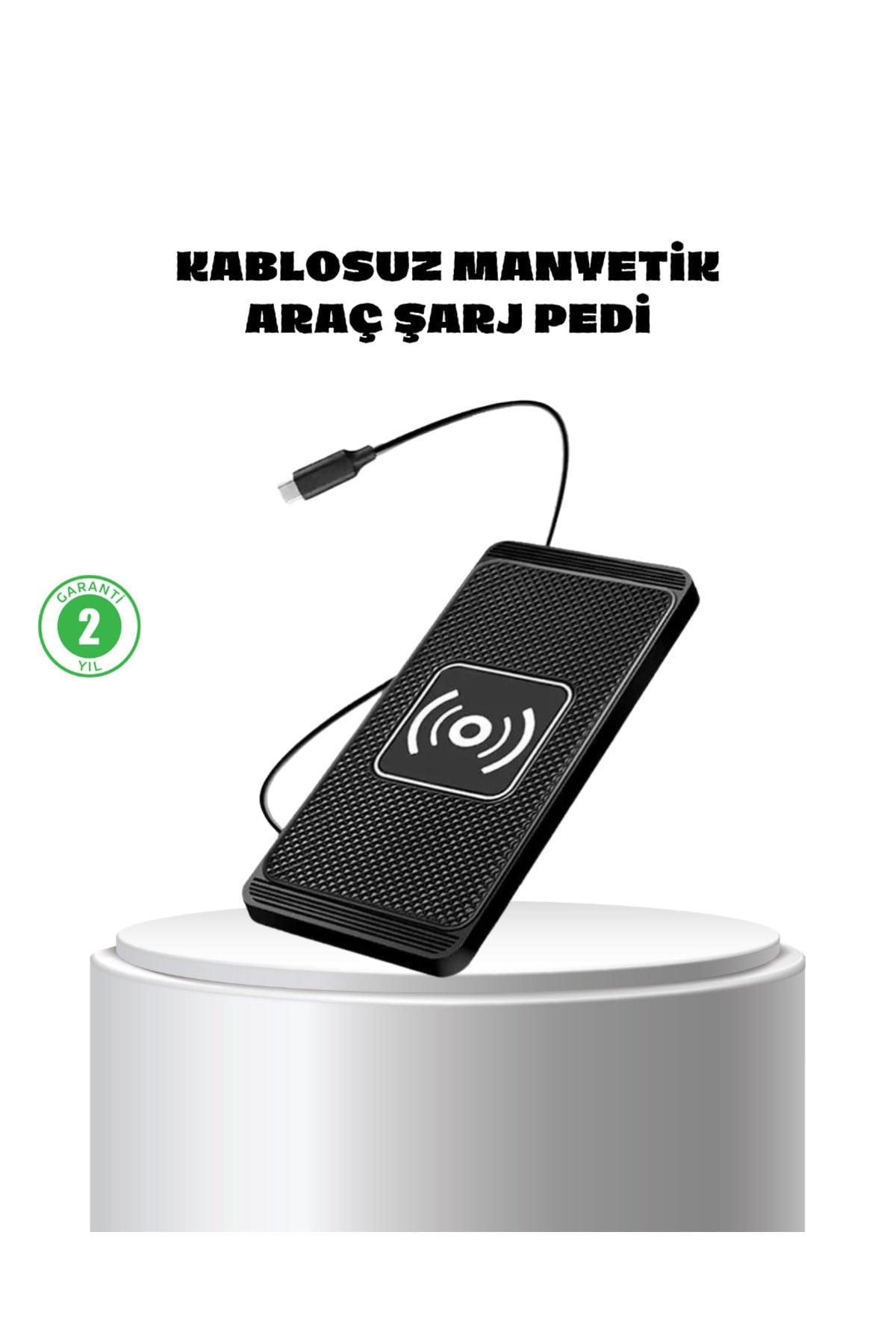 Manyetik Kablosuz Şarj Pedi 15W Hızlı Şarj Kaymaz Silikon Qi Destekli