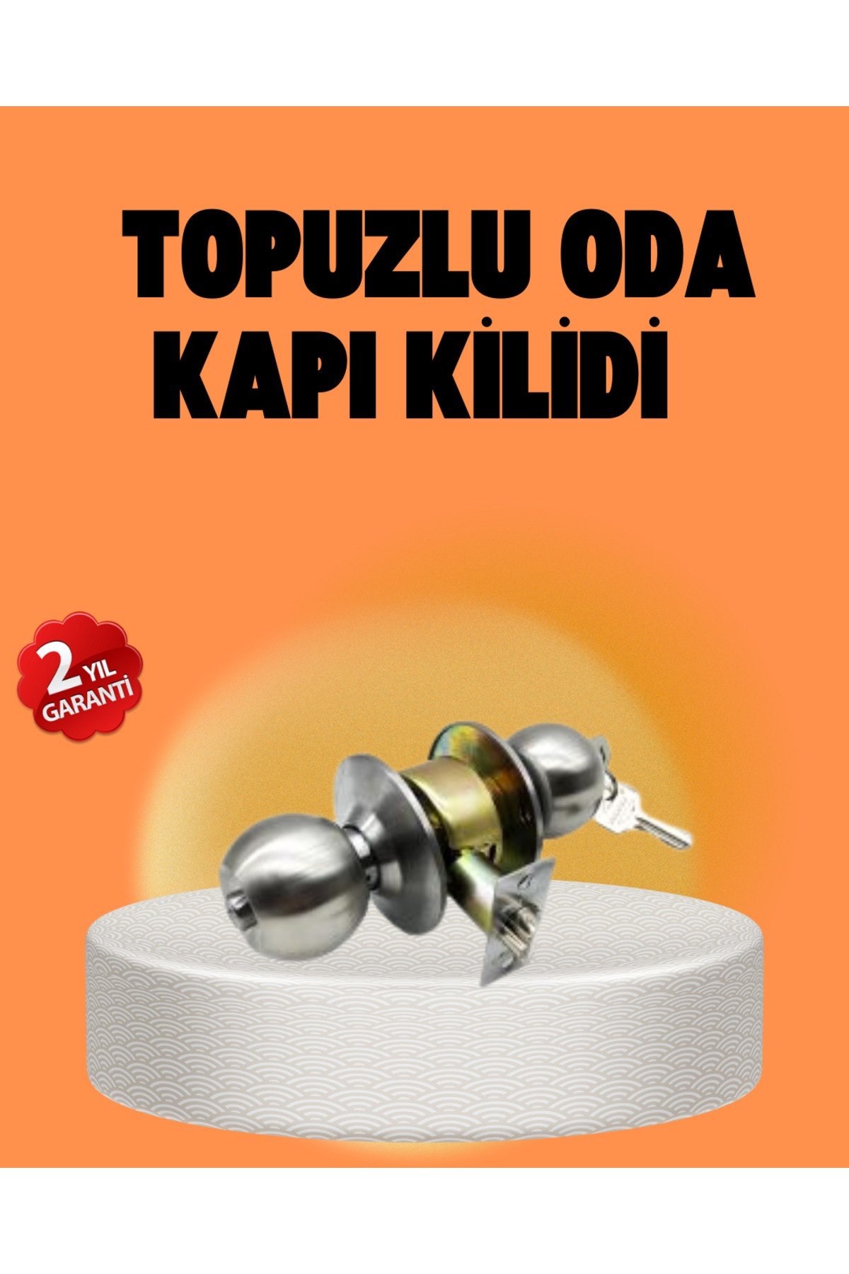 Mat Renk Topuzlu Kapı Kilidi – Giriş Tipi