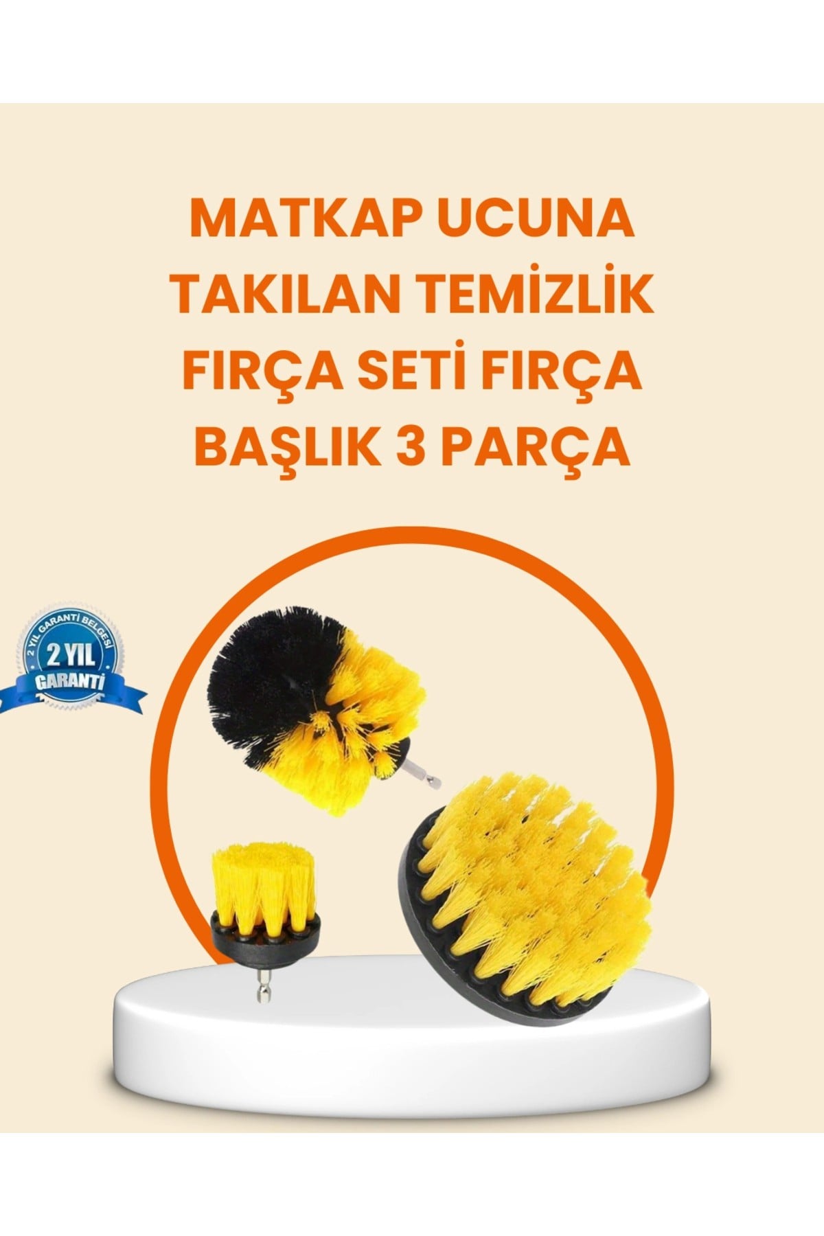 Matkap Ucu Fırça Seti Halı Fayans Zemin Temizliği
