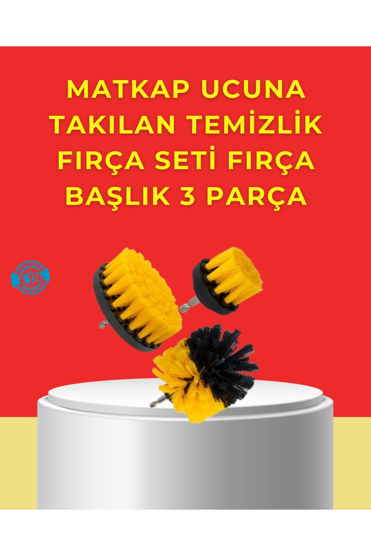 Matkap Ucu Temizlik Aparatı 3’lü Fırça Seti
