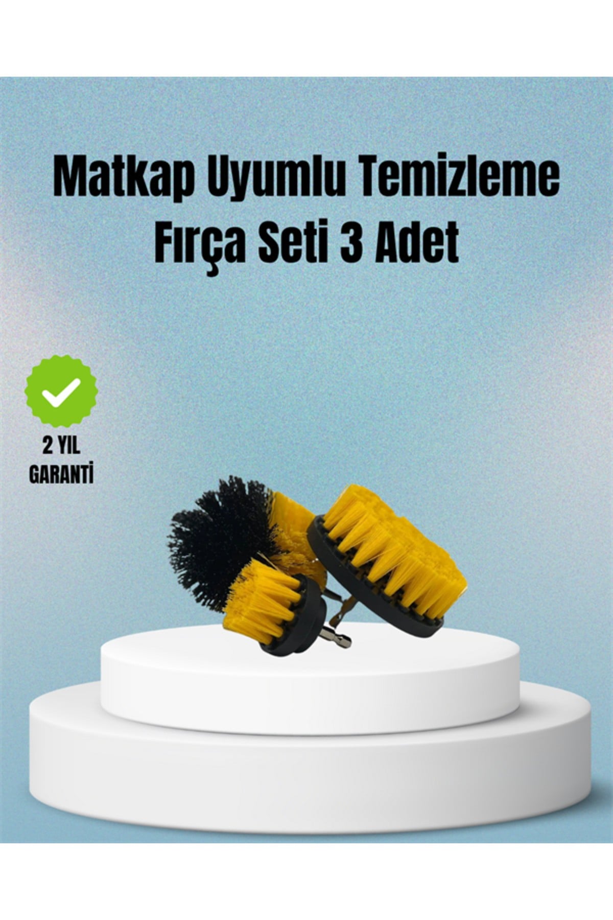 Matkap Uyumlu Temizlik Fırçası – Kablolu ve Akülü Matkaplarla Kullanılabilir