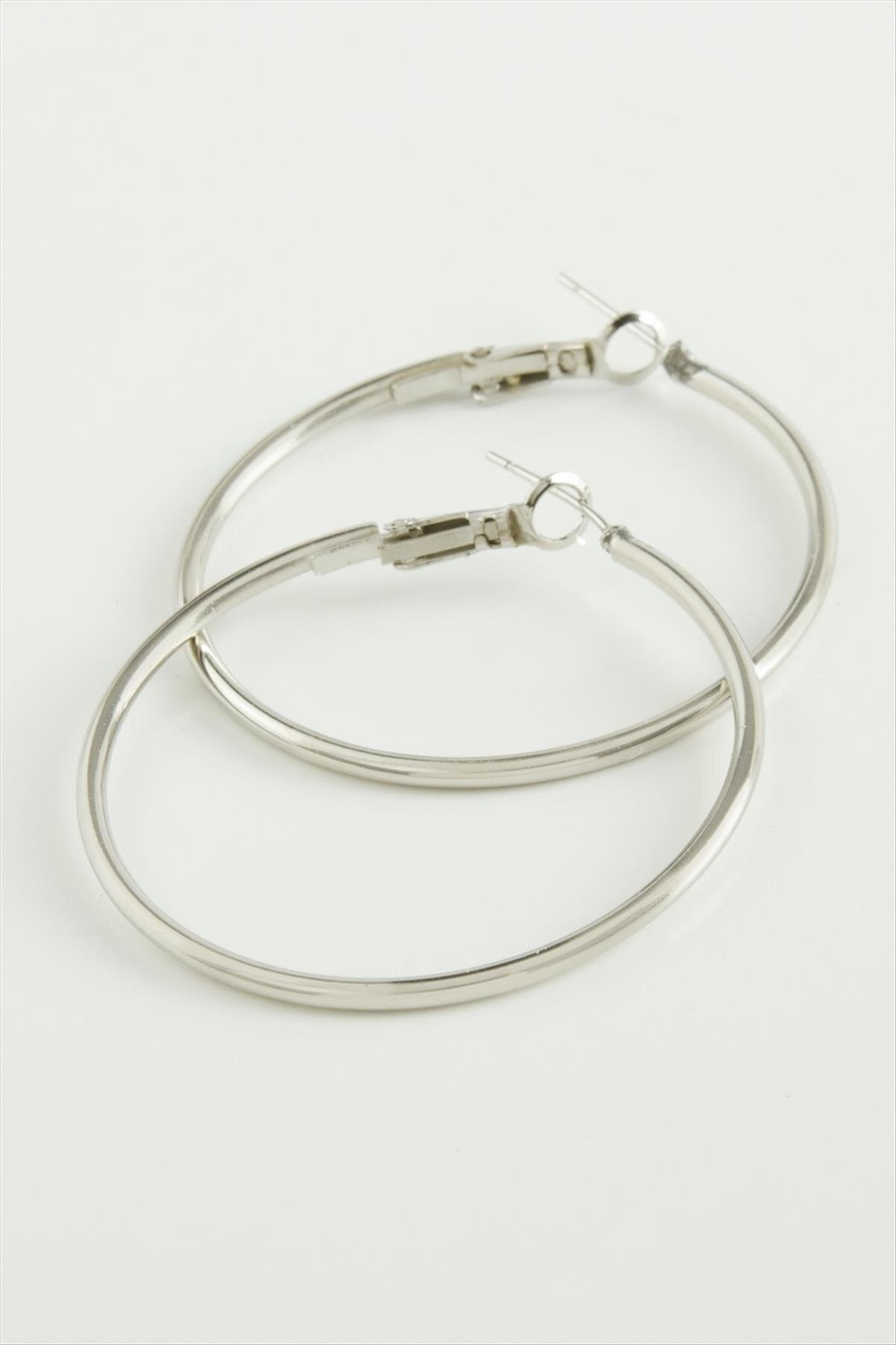 Metal Halka Küpe 4 Cm