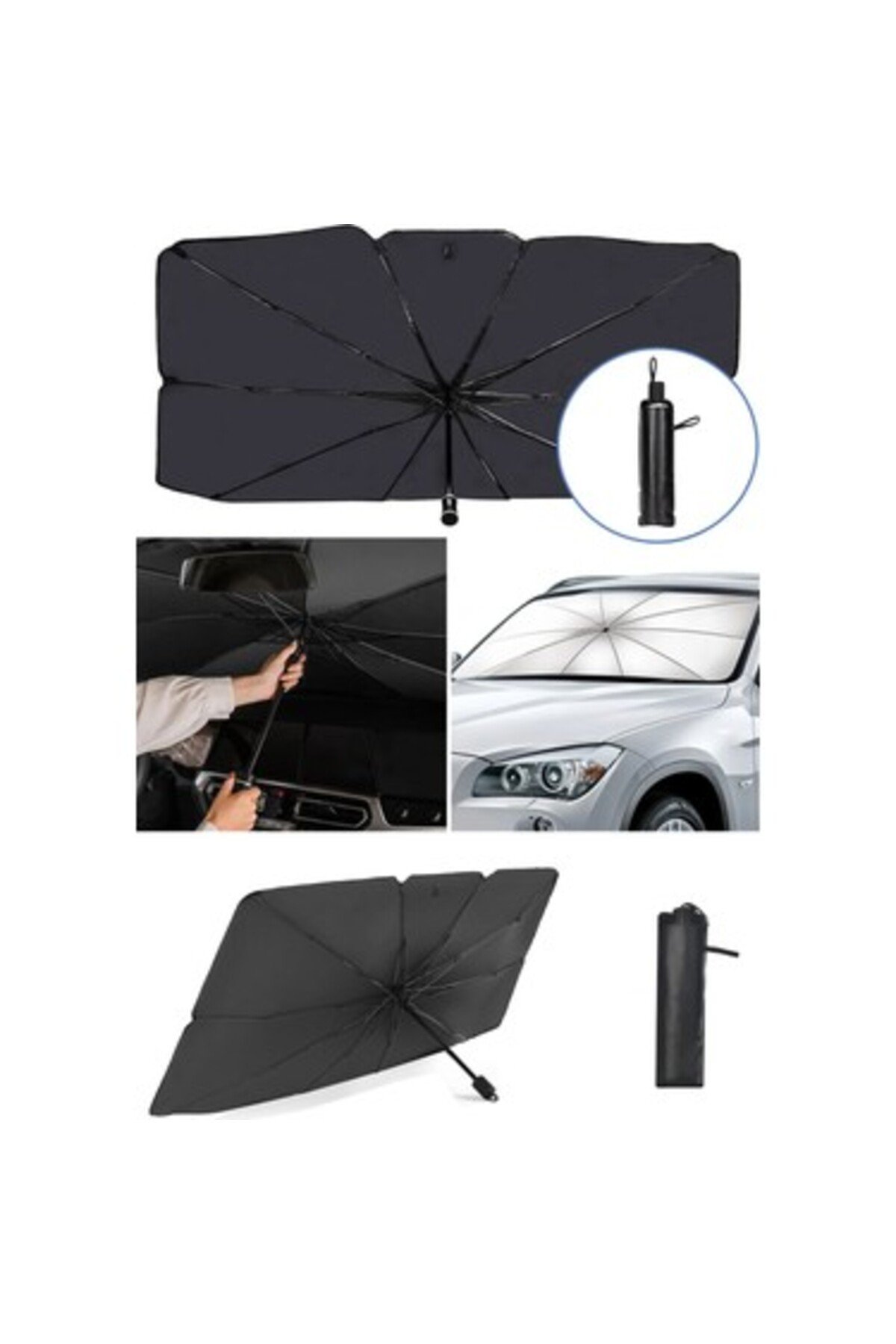 Mini Cooper, Fiat 500, Smart Fortwo, Hyundai i10, Kia Picanto Uyumlu Oto Şemsiye