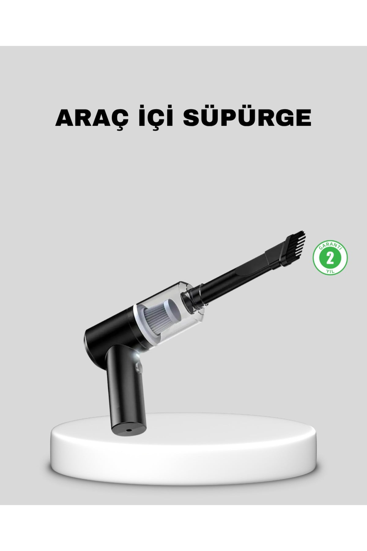 Mini Şarjlı Araç Süpürgesi – 120W Güçlü Motor, 5500PA Vakum Emiş, Yıkanabilir Filtre