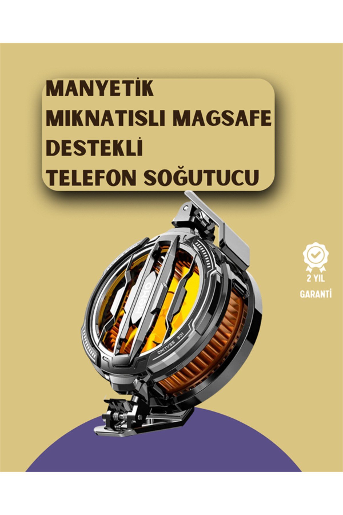 Mobil Oyunlar İçin Serinletici Telefon Fanı | Sessiz Çalışma | Geniş Kıskaçlı Tasarım