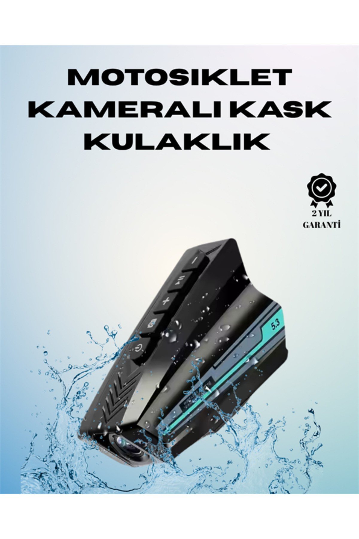 Motosiklet Kask İçi Akıllı Kamera – 2000 mAh, 128 GB SD Kart Desteği
