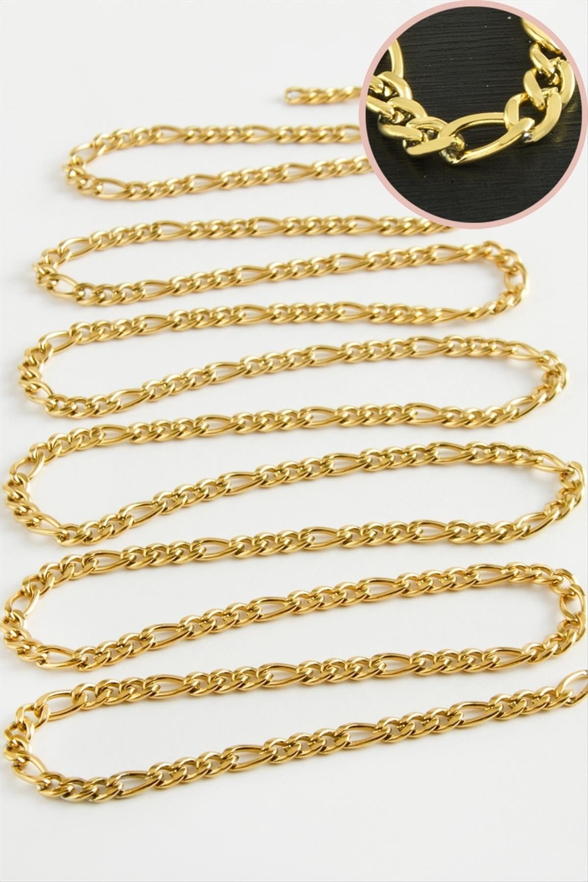 MTXDPN 4 mm Çelik Zincir (155443) 1 Metre-Sarı