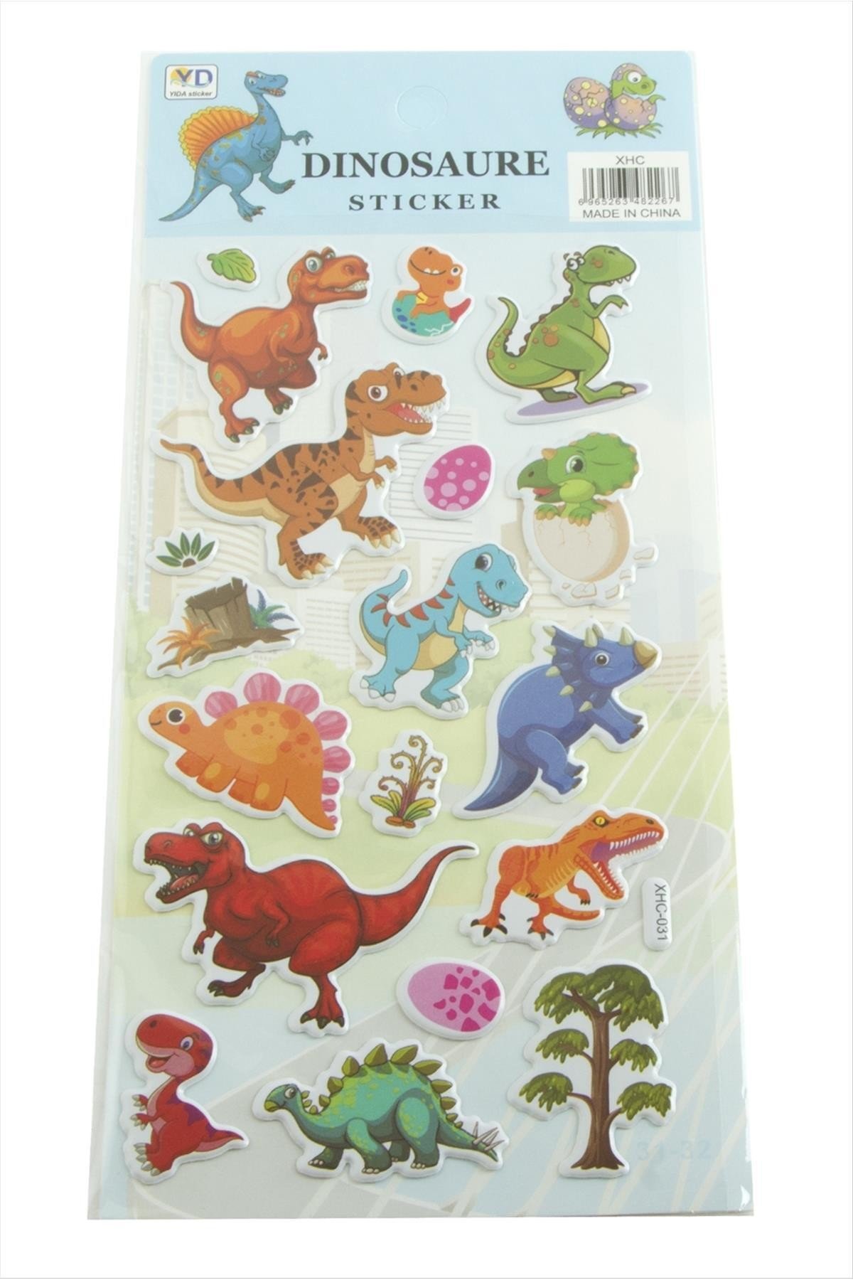 MTXDPN Dinazor (151248) Kabartmalı Sticker-Mavi