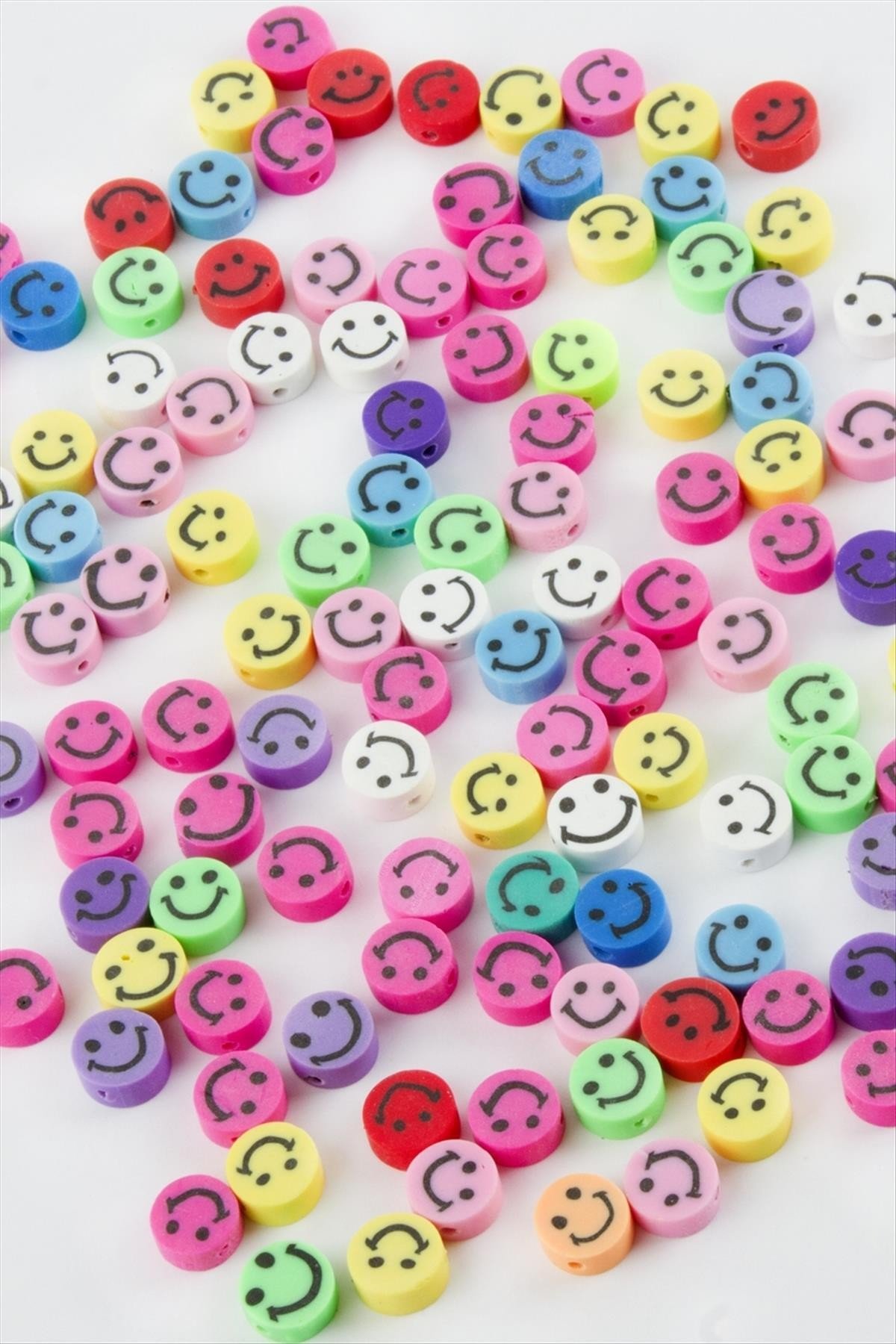 MTXDPN Emoji Fimo Boncuk (181951) 100 Adet-Renkli