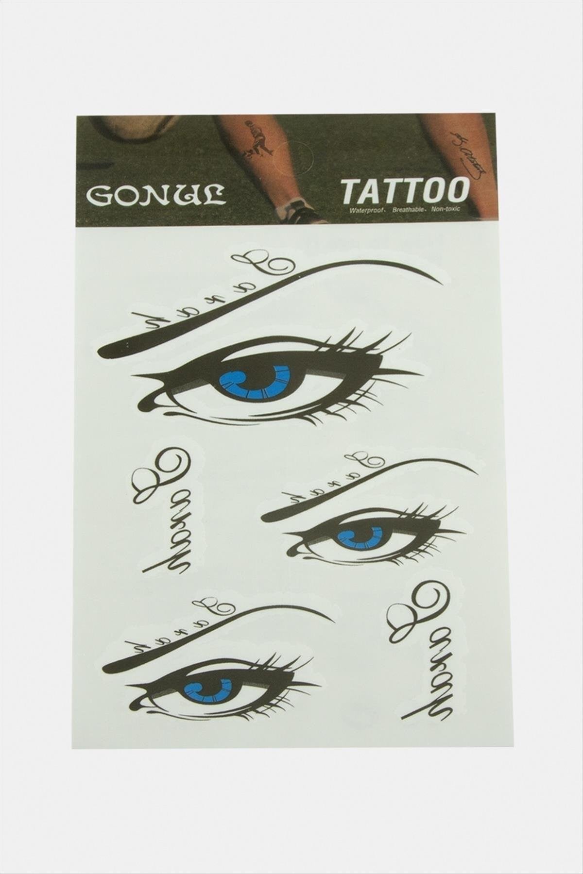 MTXDPN Göz Tattoo (161917) Dövme Sticker-Beyaz