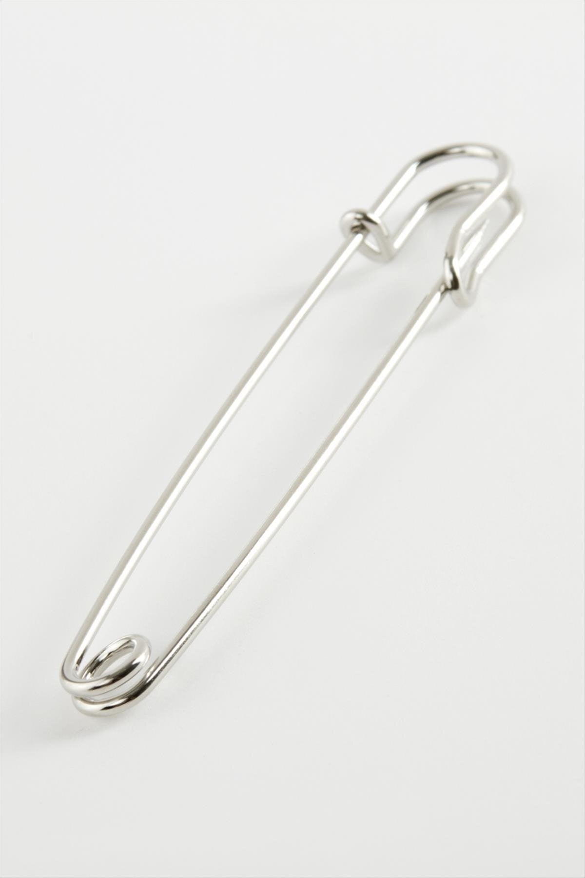 MTXDPN İskoç Çengel İğnesi 8 cm 1 (165549) Adet-Gümüş Rengi