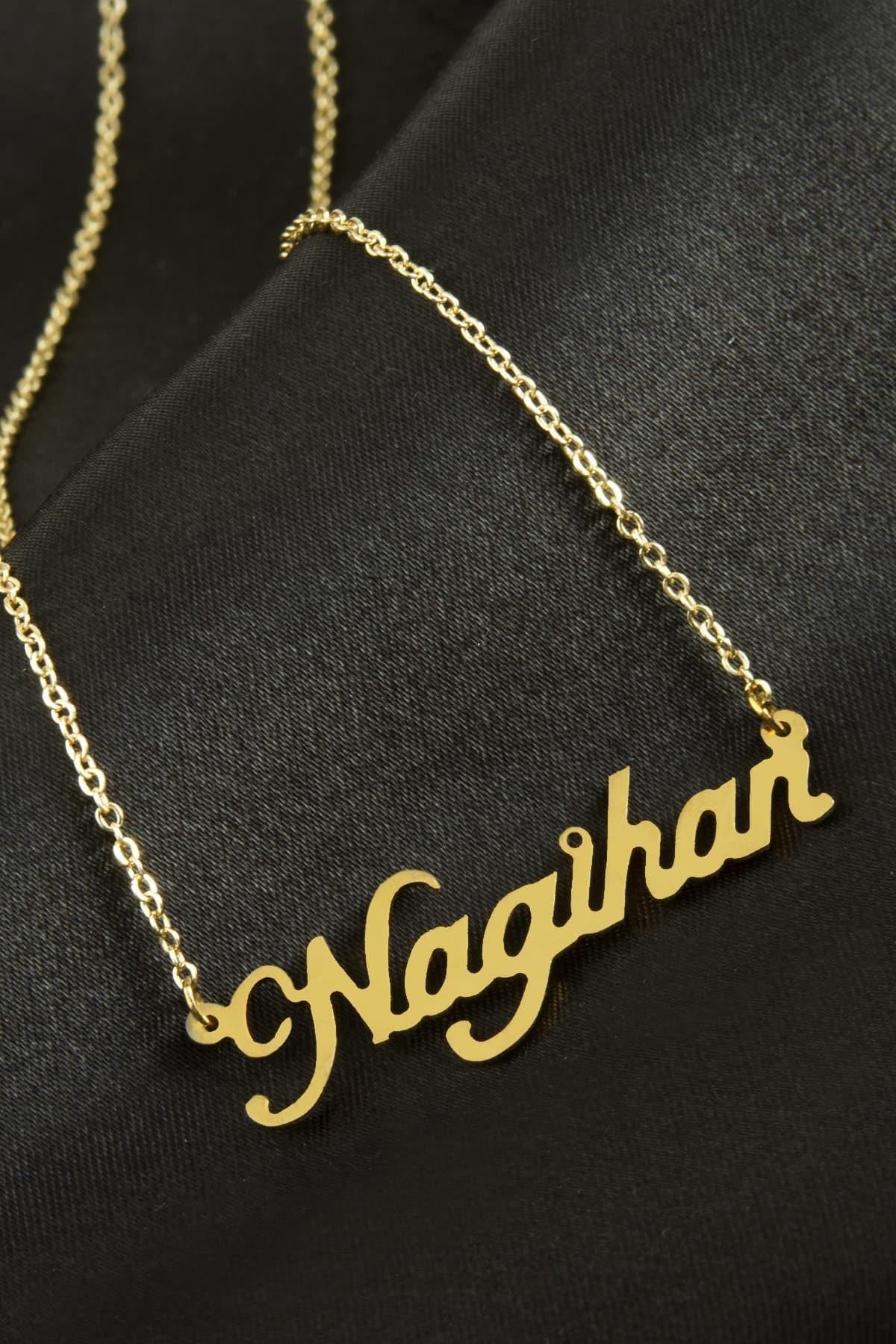 MTXDPN Nagihan İsimli (173618) Kolye -Sarı