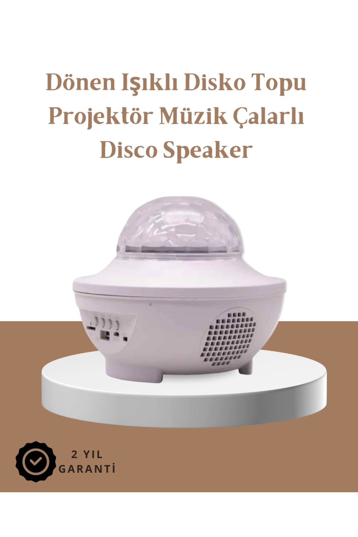 Müzik Ritimli Işık Değişimi & Dönen Dalga Efekti – Galaxy Projektör