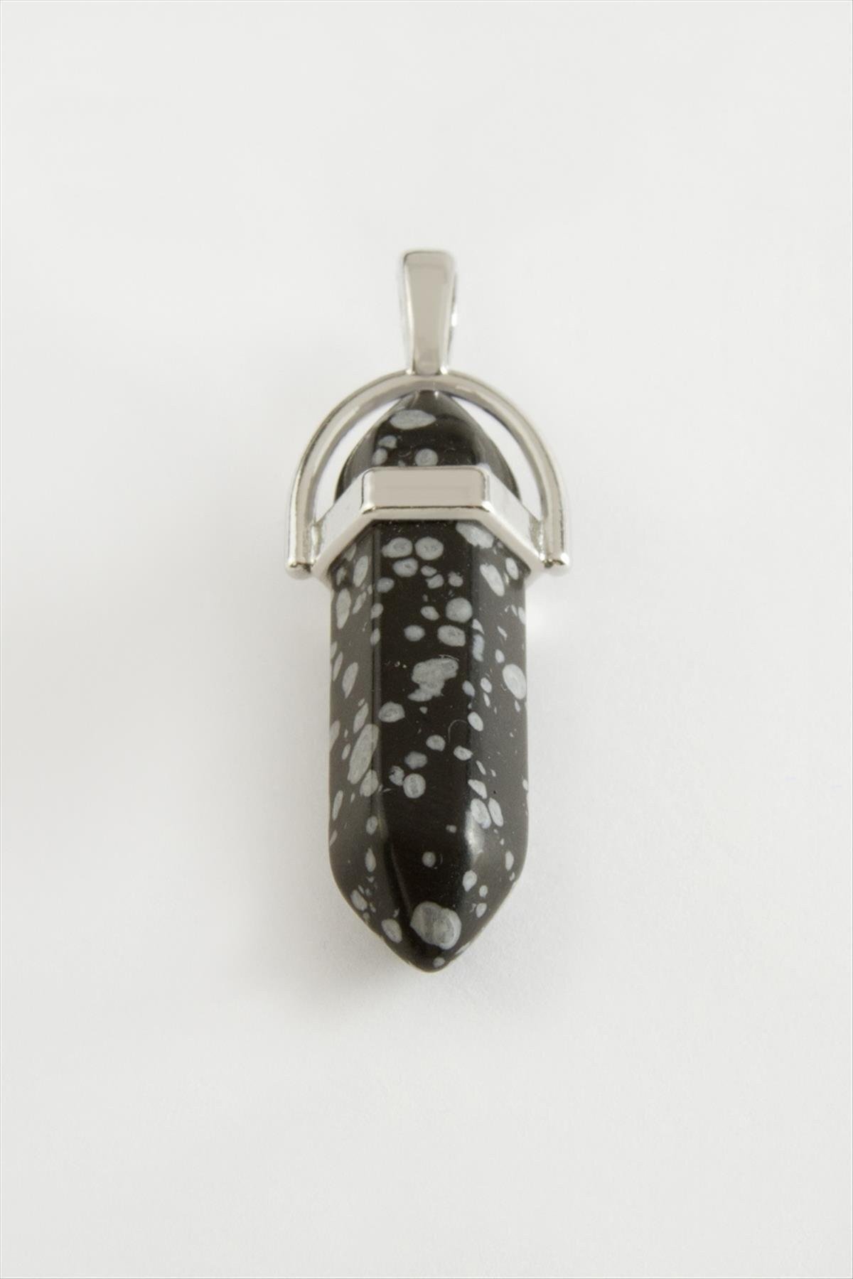 Obsidyen Point Kolye Ucu