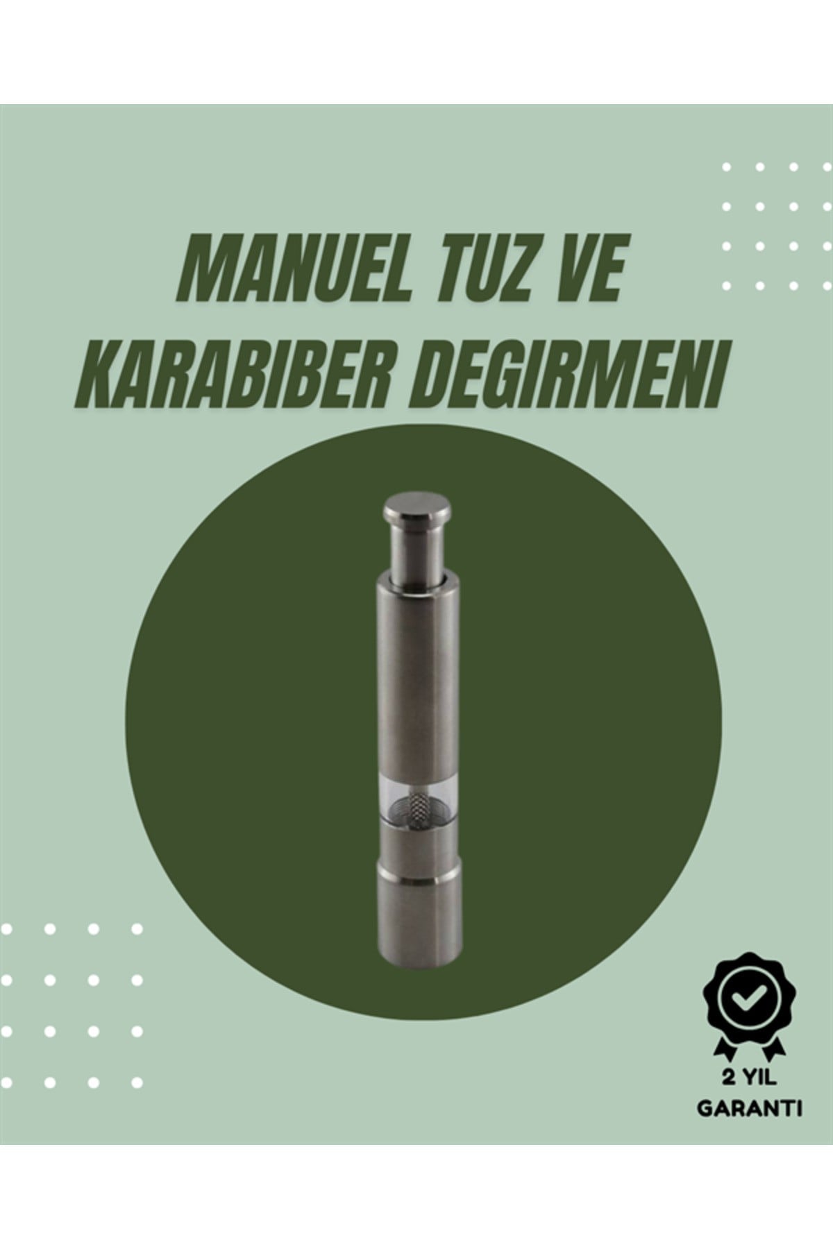 Orta Boy Kararbiber ve Tuz Öğütücü – Kolay Kullanım, Şık Tasarım