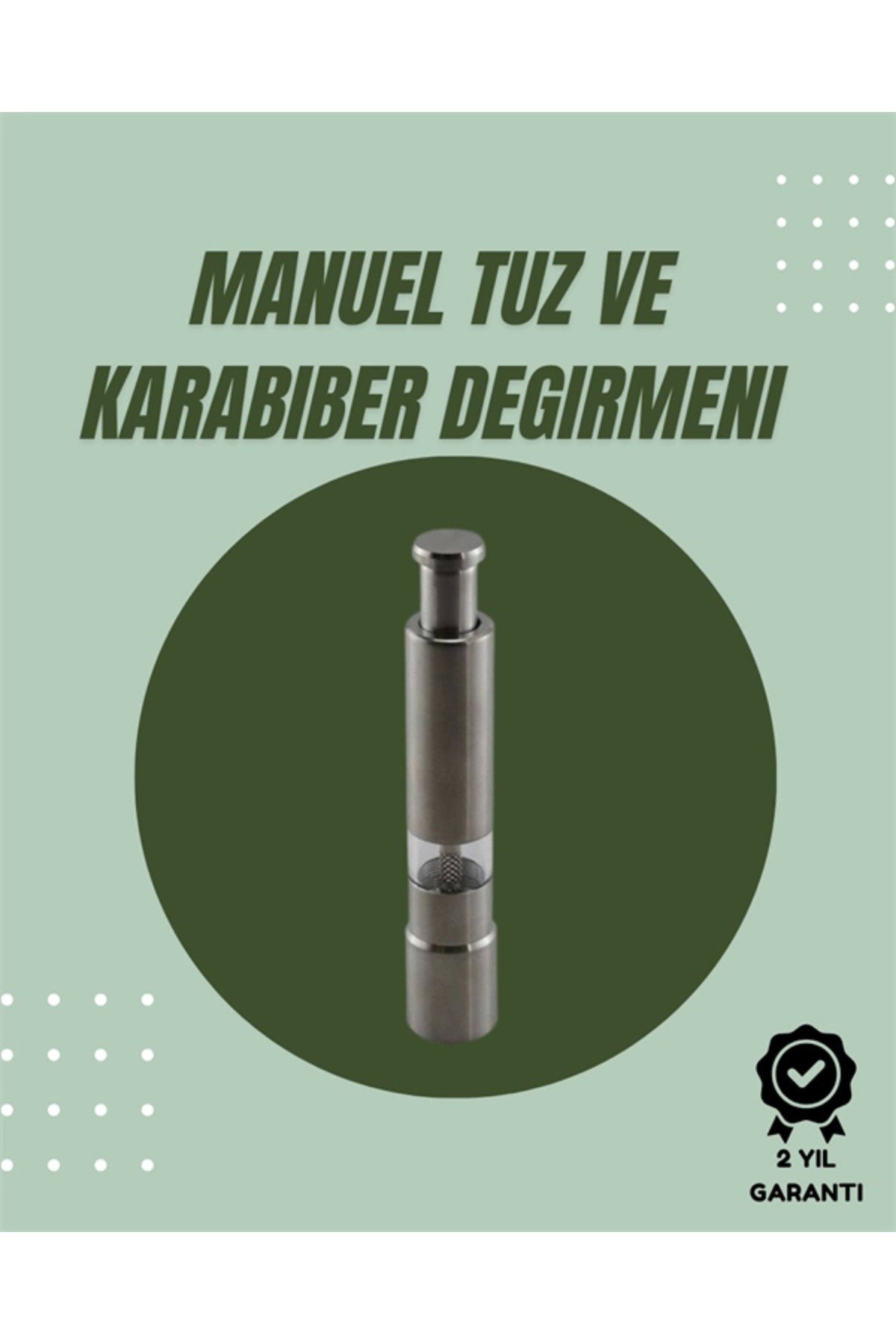 Orta Boy Kararbiber Ve Tuz Öğütücü – Kolay Kullanım, Şık Tasarım