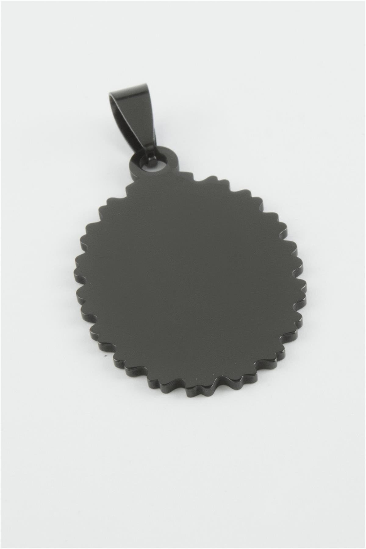 Oval İsim Yazılabilir Çelik Kolye Ucu 2,5*4 cm