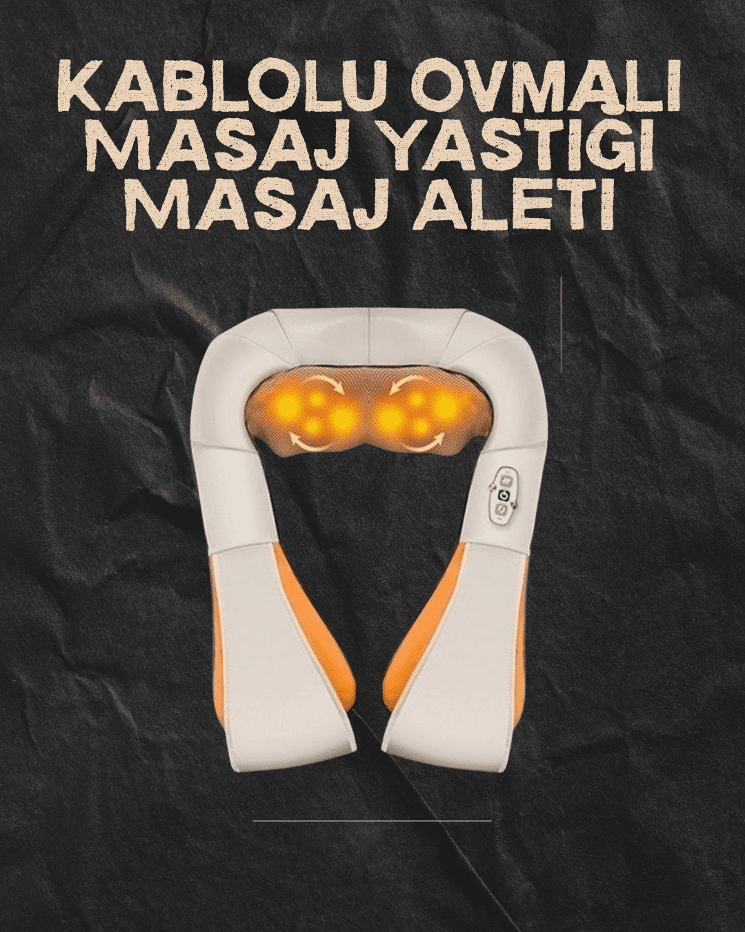 Ovmalı Isıtmalı Elektrikli Masaj Aleti – Boyun, Sırt, Bel, Omuz ve Bacak İçin Profesyonel Ma