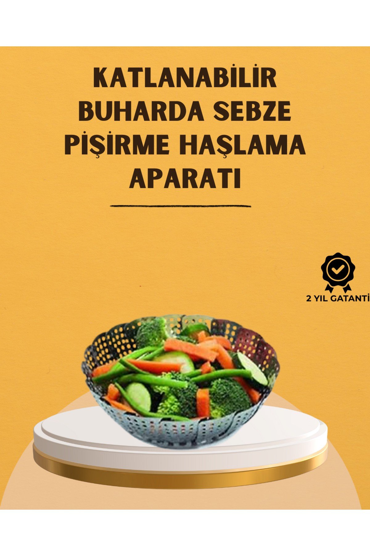 Paslanmaz Çelik Buharda Pişirme Sepeti – Temizlemesi Kolay, Dayanıklı Tasarım