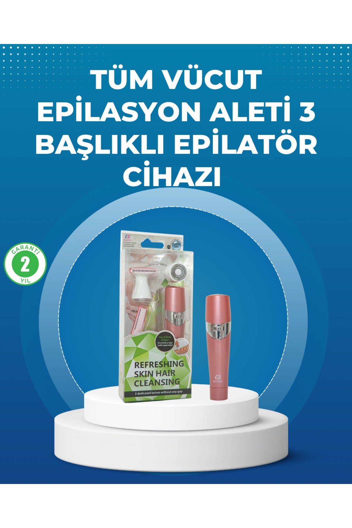 Pembe Epilasyon Cihazı – Acısız Tüy Temizliği