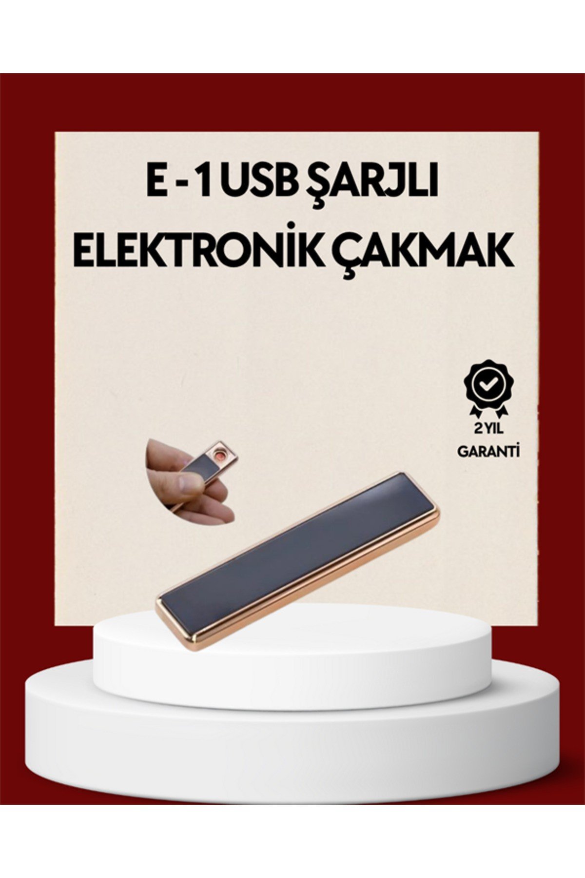 Plazma Ark Teknolojili Elektrikli Çakmak – Dokunmatik, LED Göstergeli, Şarj Edilebilir