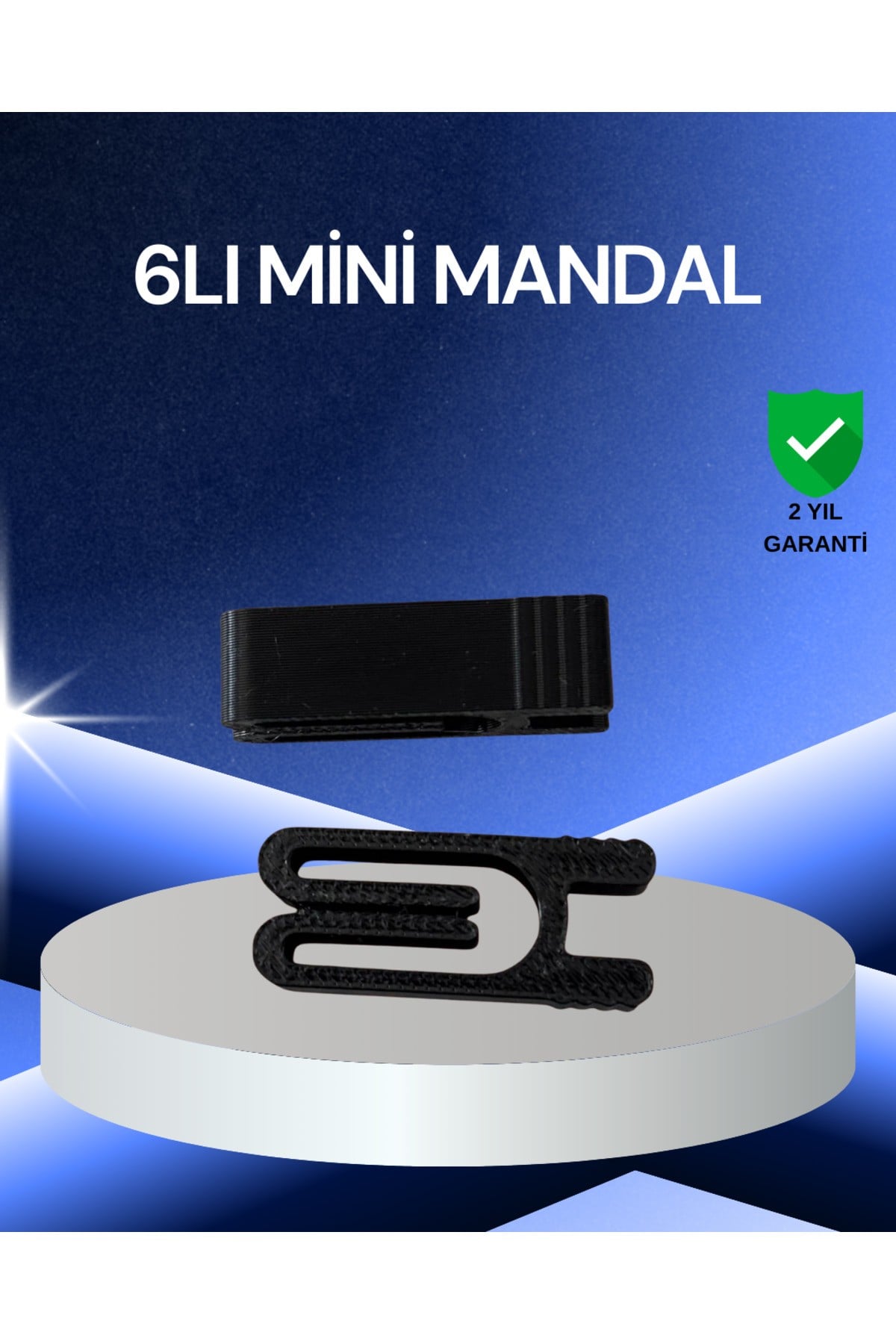 Poşet Kapatma Mandalı Hava Geçirmez 6 Adet Set
