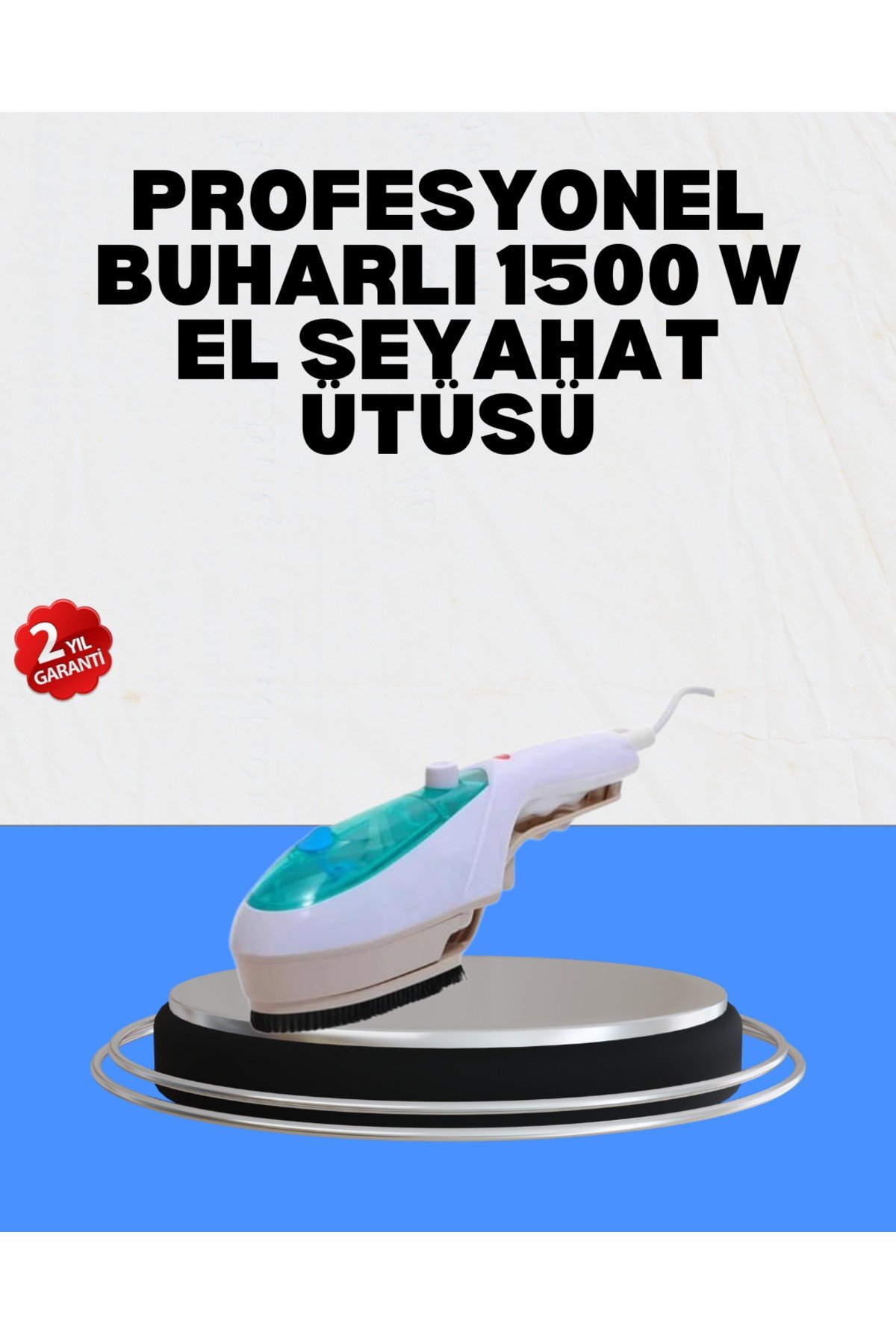 Pratik Buharlı Seyahat Ütüsü Kırışıklık Açıcı