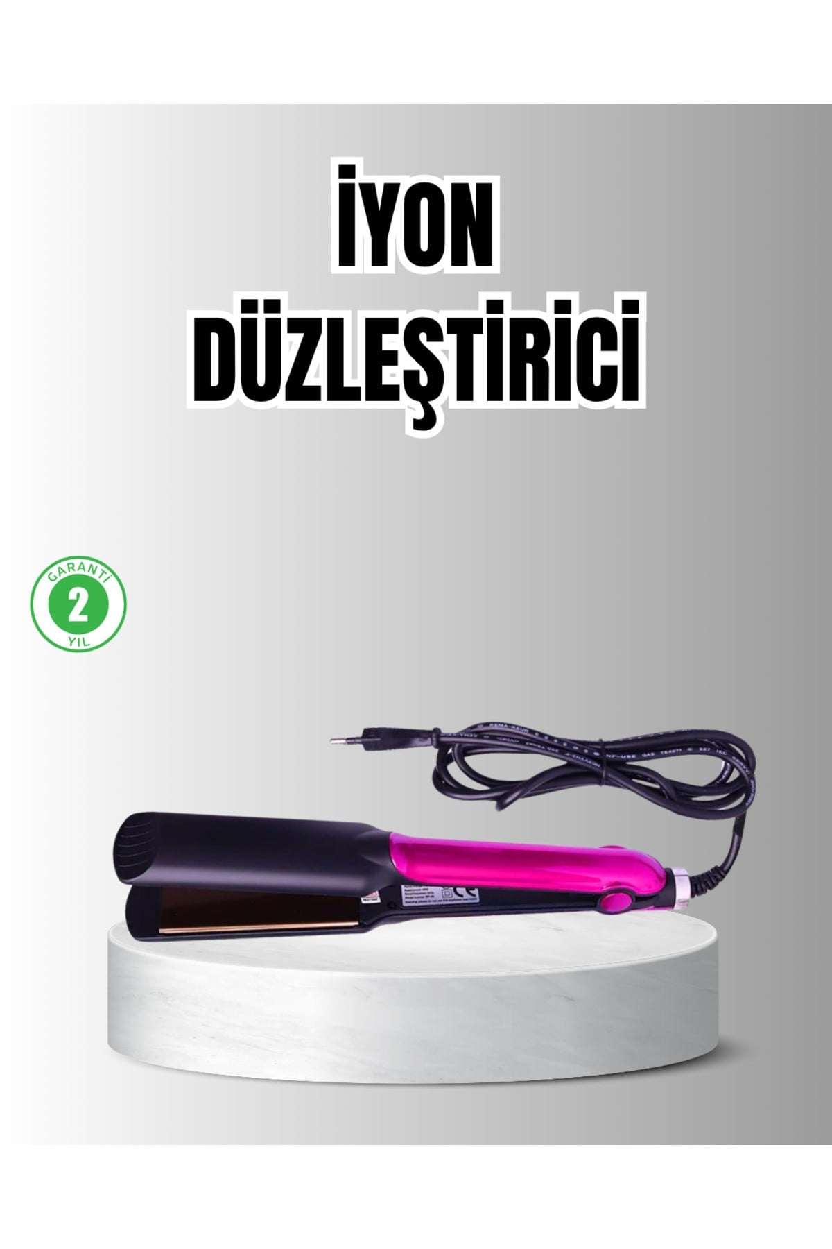 Profesyonel İyon Teknolojili Saç Düzleştirici – 220°C Hızlı Isınma ve LED Ekranlı Tasarı