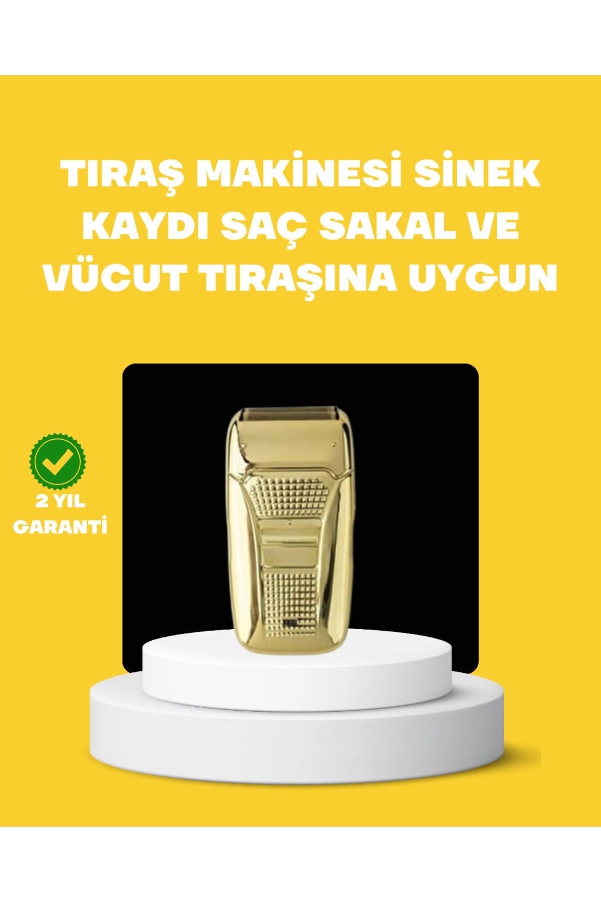 Profesyonel Kuru Kullanım Sakal Tıraş Makinesi Çift Başlıklı