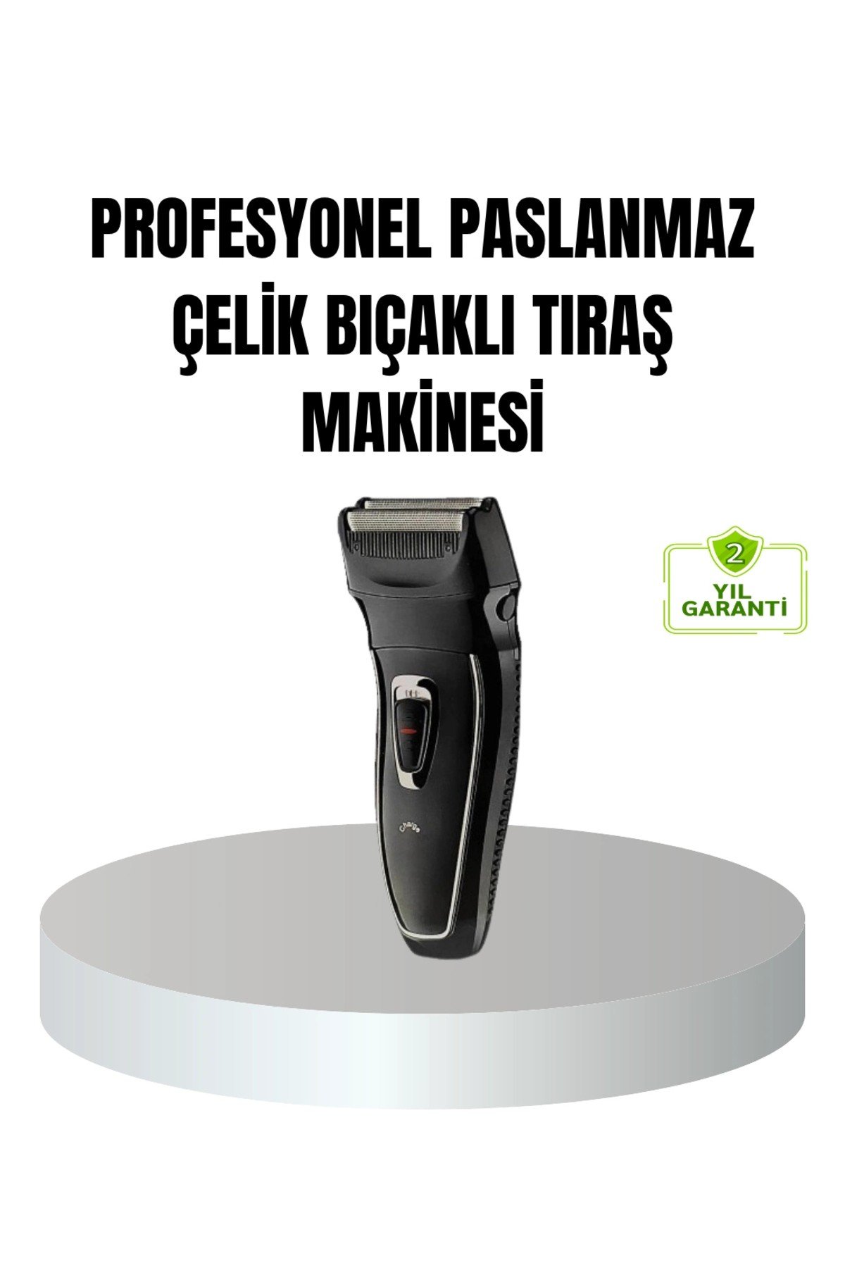 Profesyonel Şarjlı Saç ve Sakal Tıraş Makinesi – Çelik Bıçaklı, Ayarlanabilir Başlıklı, Kablosuz