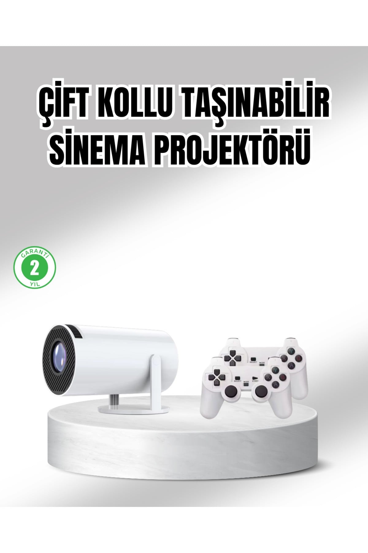 Projeksiyon Cihazı 4K Destekli Kablosuz Bağlantılı Bluetooth 5.0