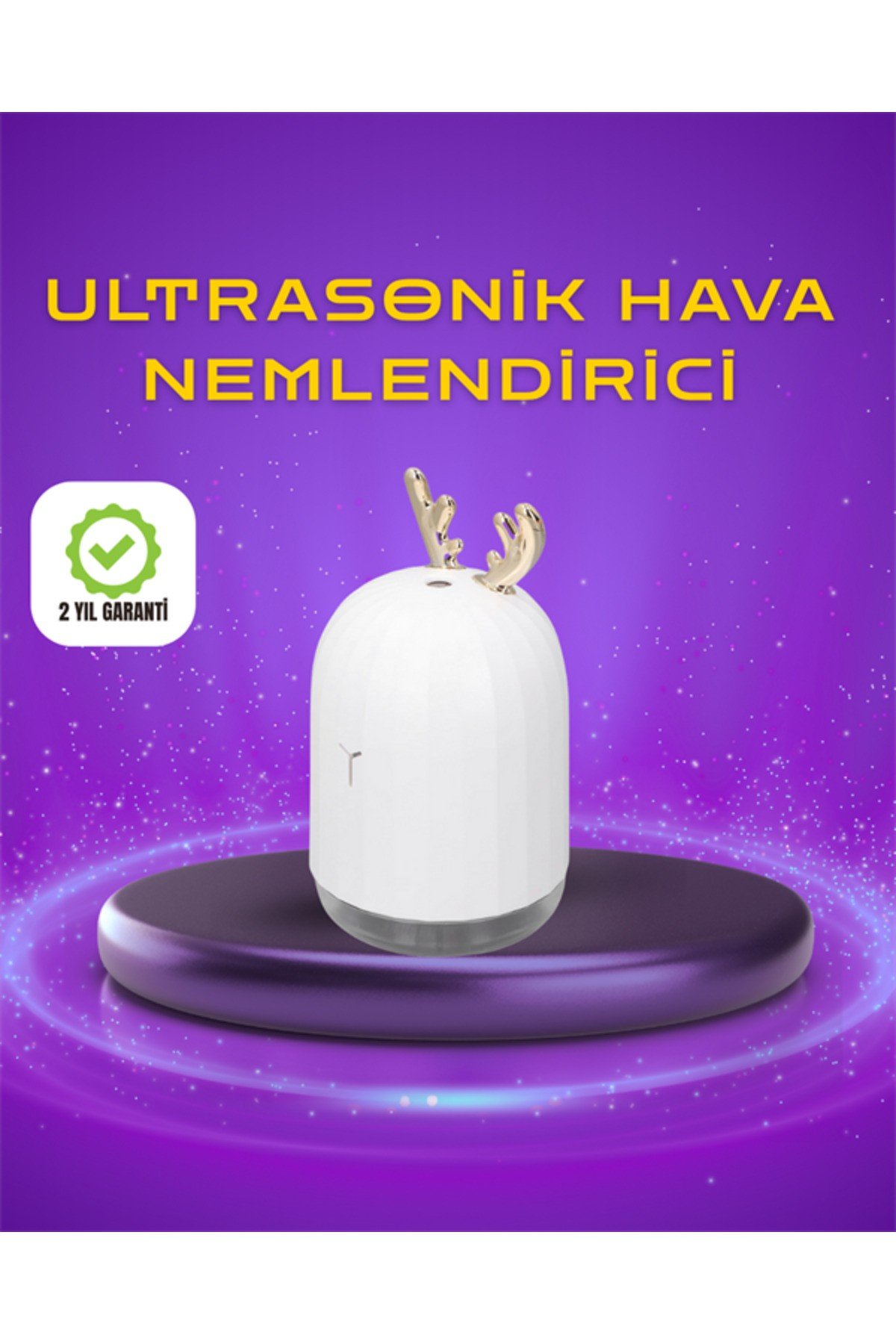 Renkli LED Işıklı ve Sürekli Spreyli Masa Nemlendirici