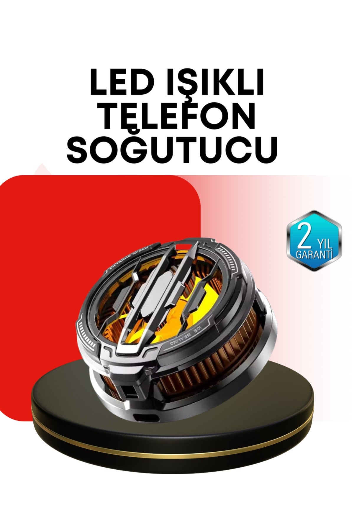RGB Işıklı Sessiz Fanlı Telefon Soğutucu